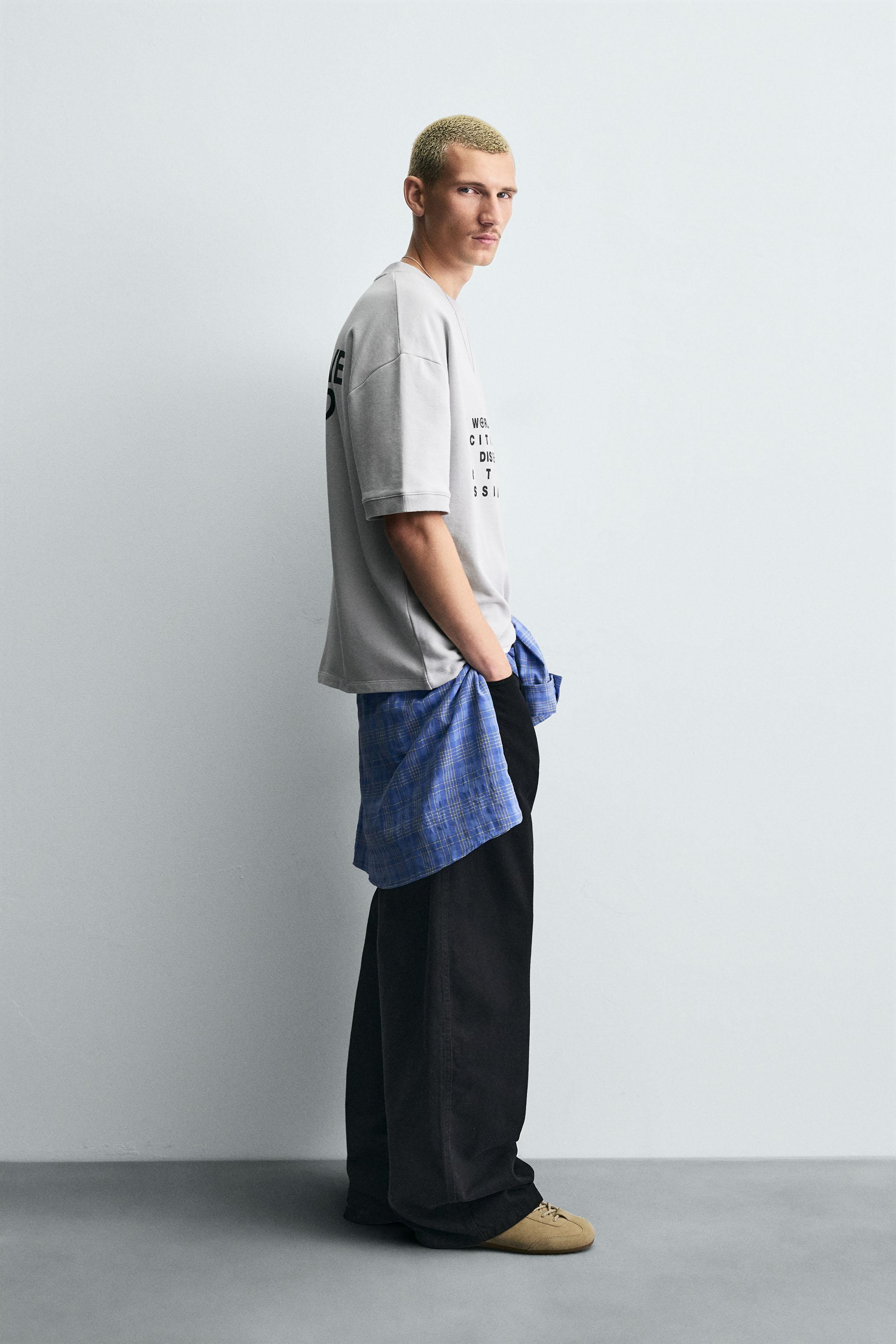 COMBINATION PRINT SWEATSHIRT