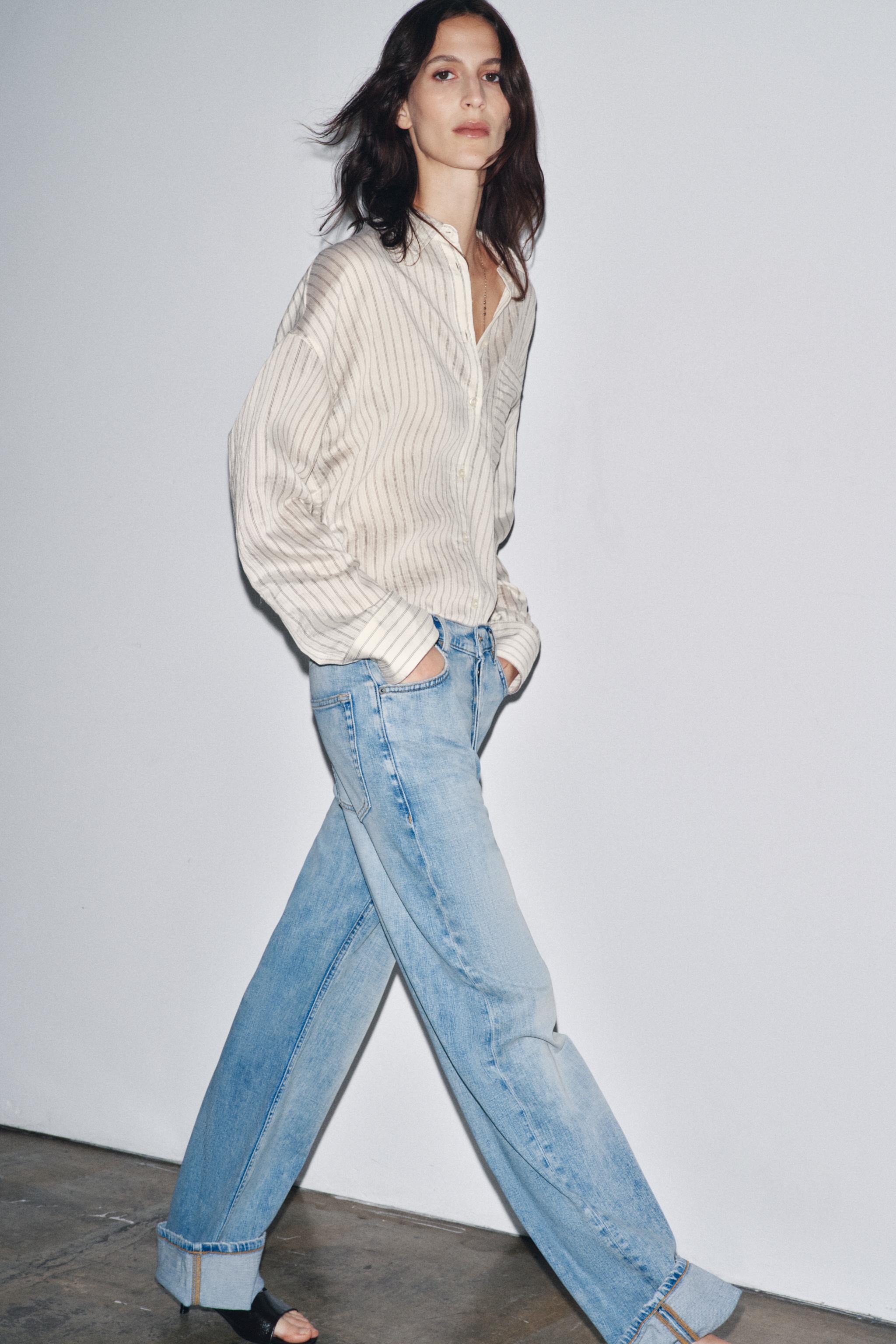 ZW COLLECTION LOW-RISE BAGGY JEANS