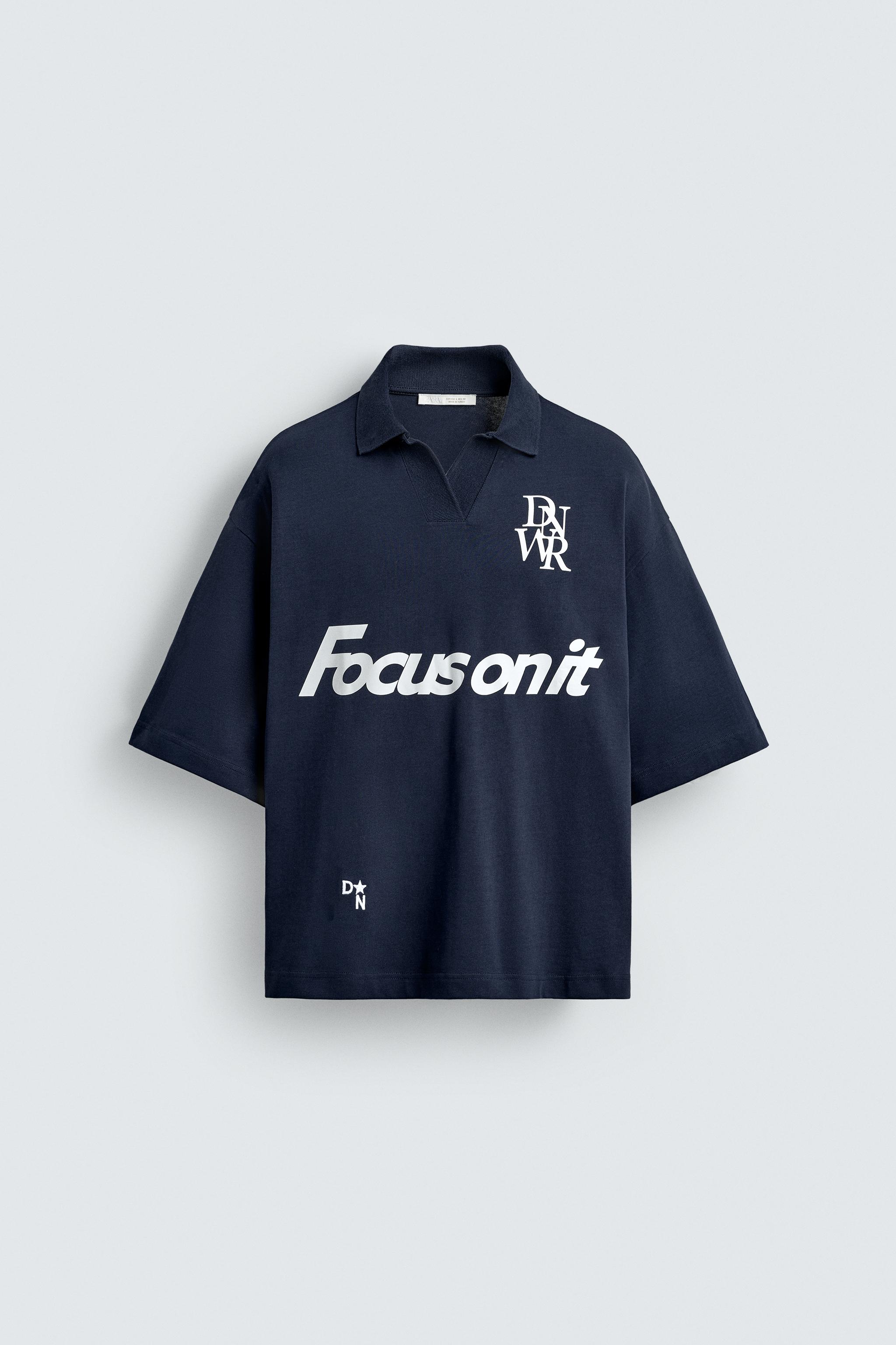 RETRO SOCCER PRINTED POLO SHIRT