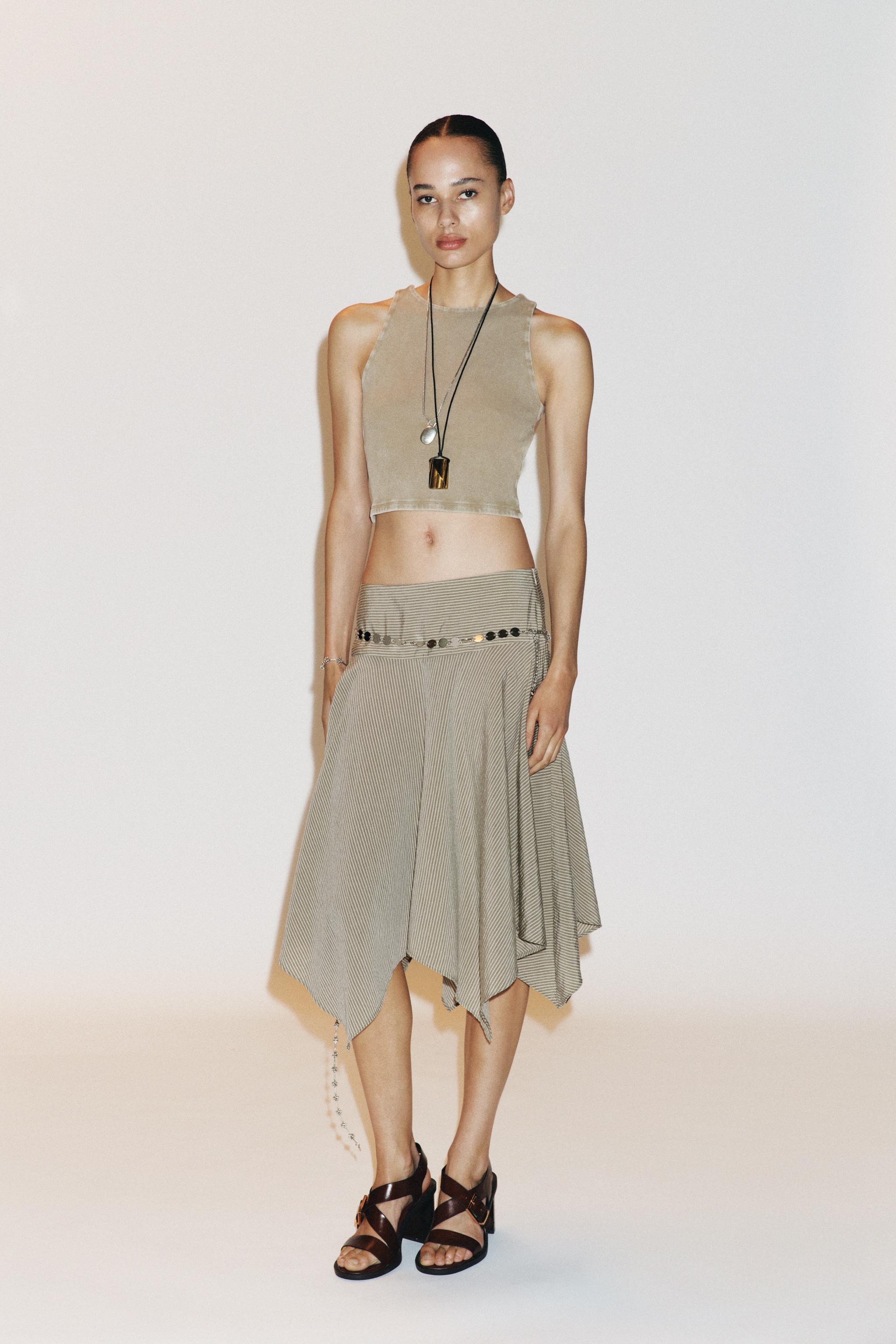 RIB OPEN BACK T-SHIRT