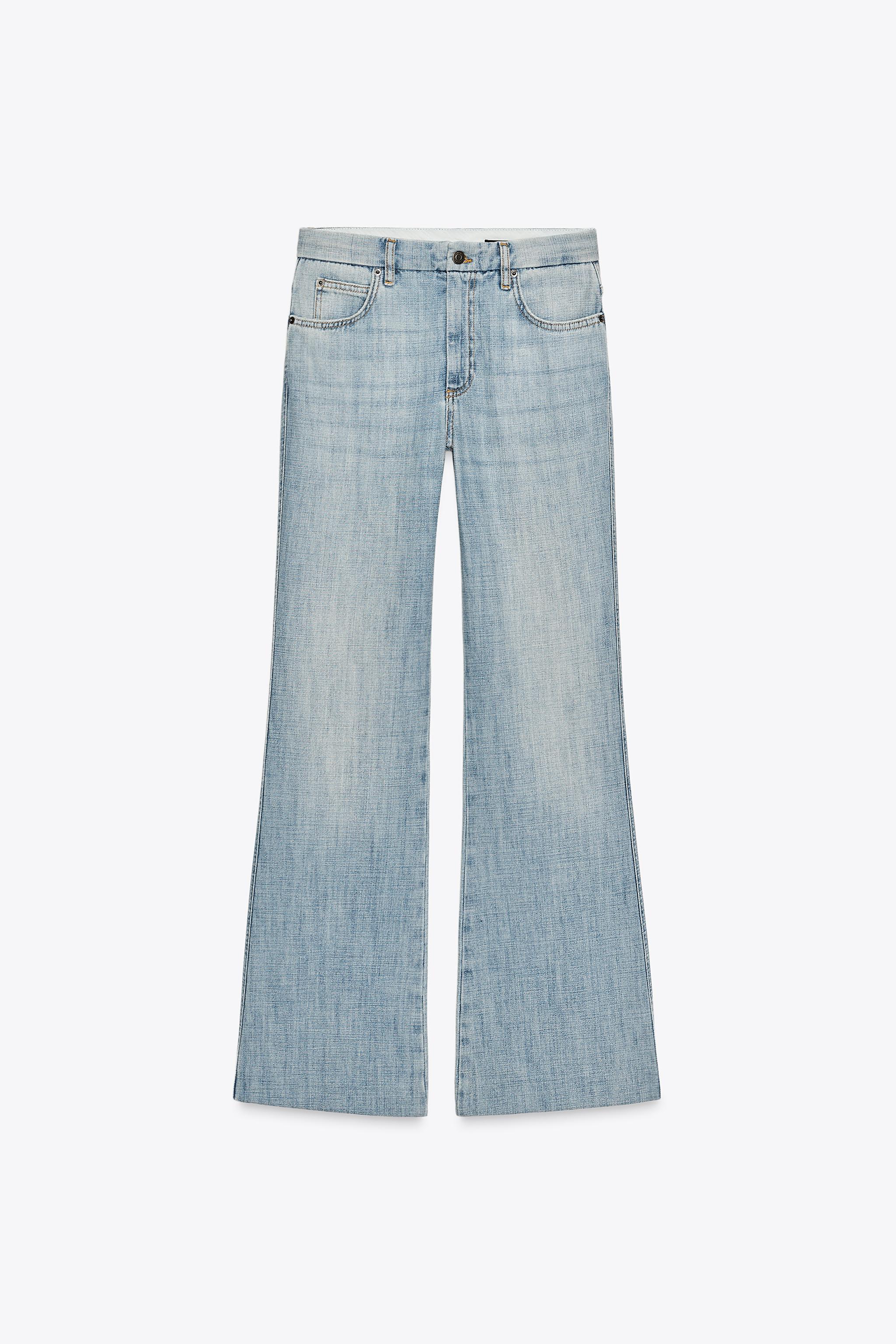 ZW COLLECTION LOW RISE FLARE JEANS