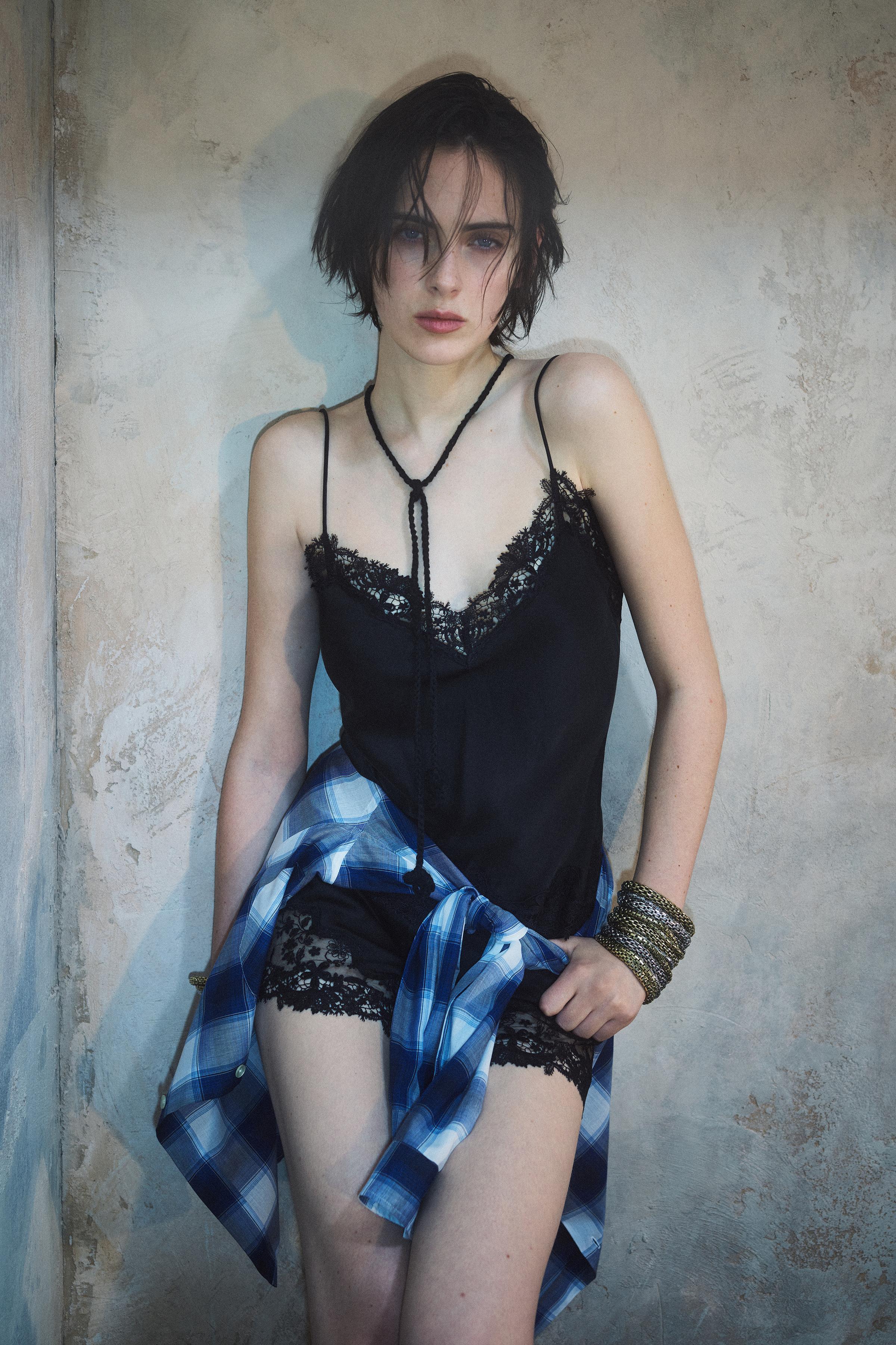 KATE MOSS X ZARA SILK LINGERIE SHORTS