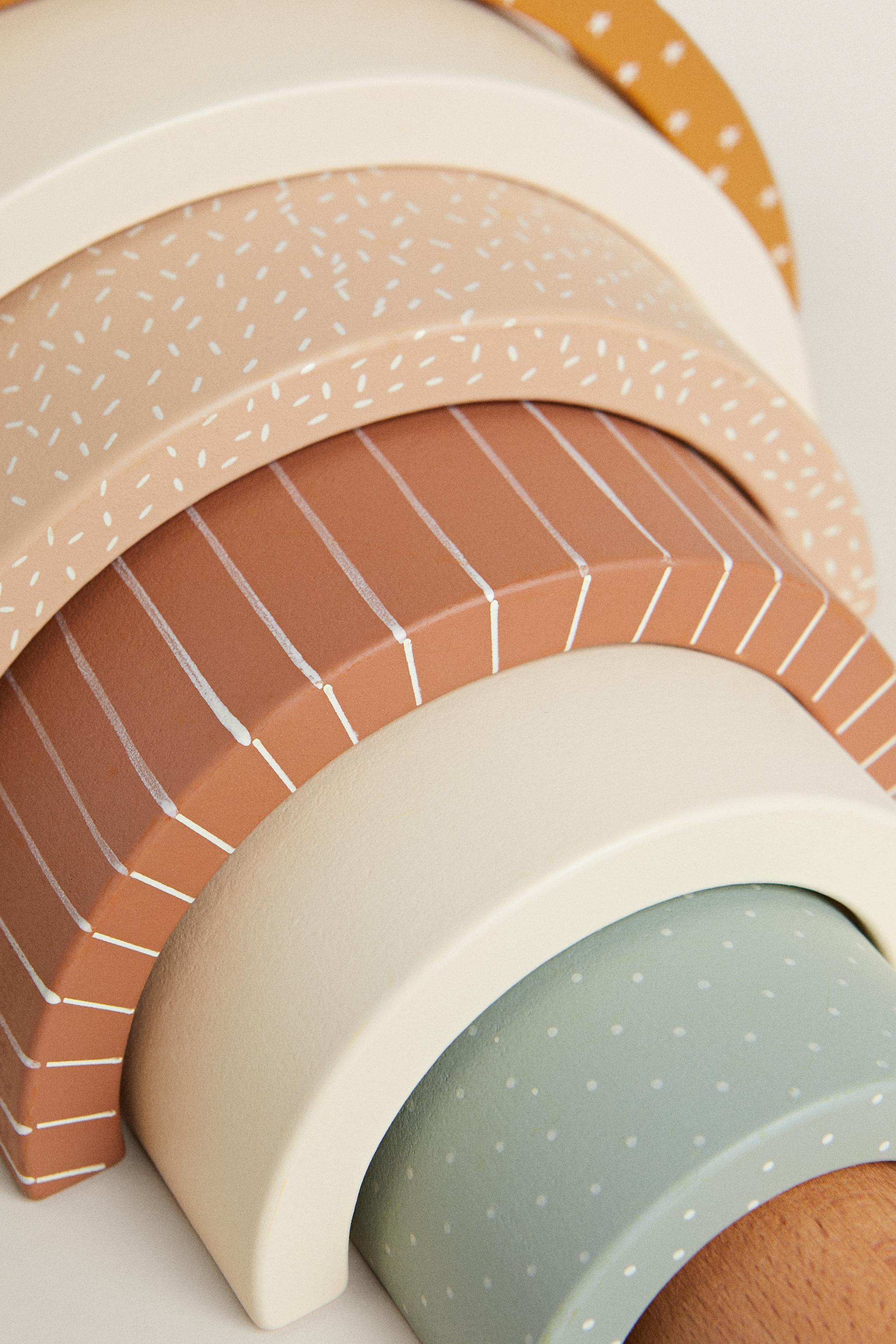 CHILDREN'S TOY RAINBOW BLOCKS