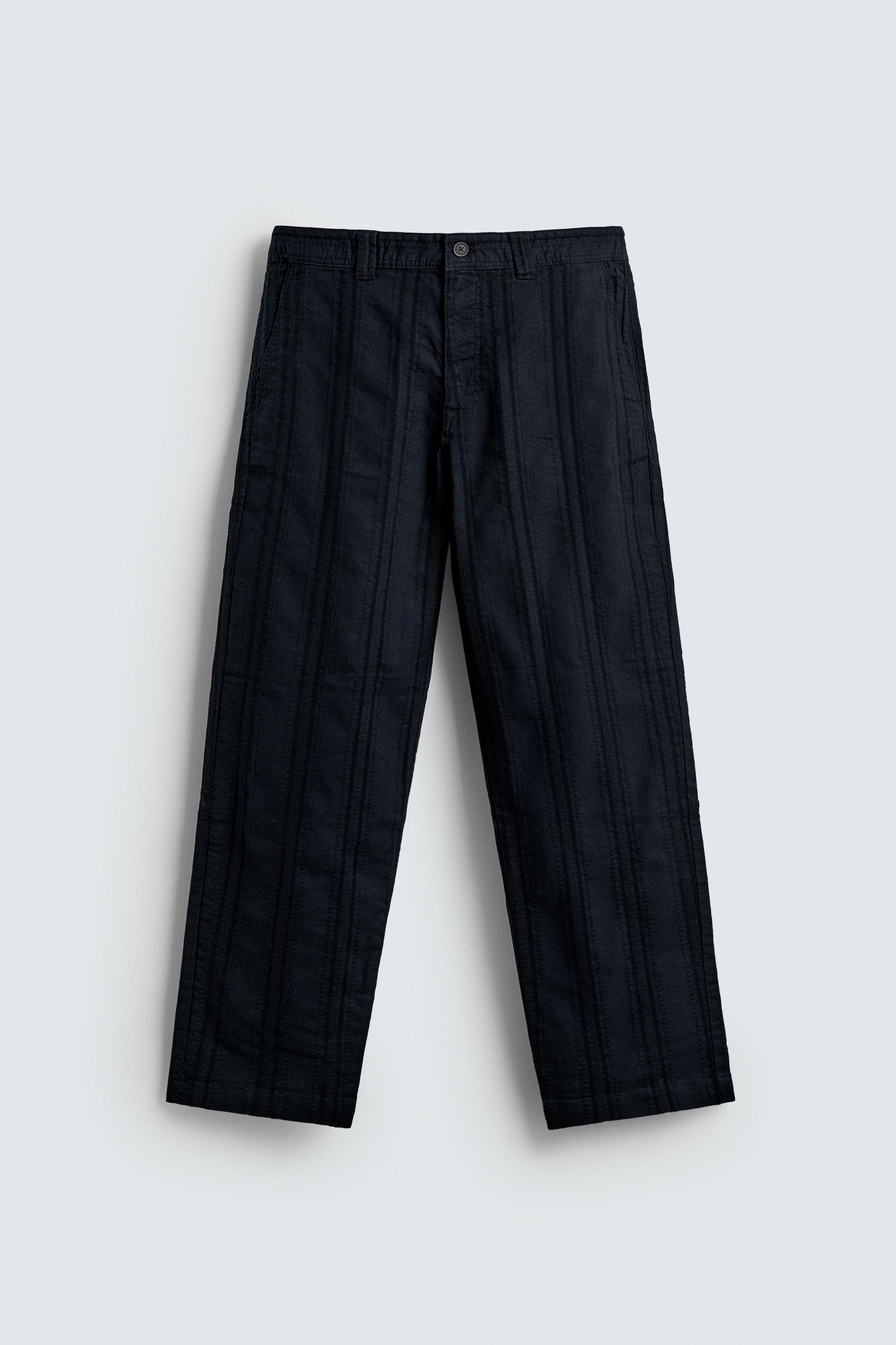 JACQUARD STRIPED PANTS