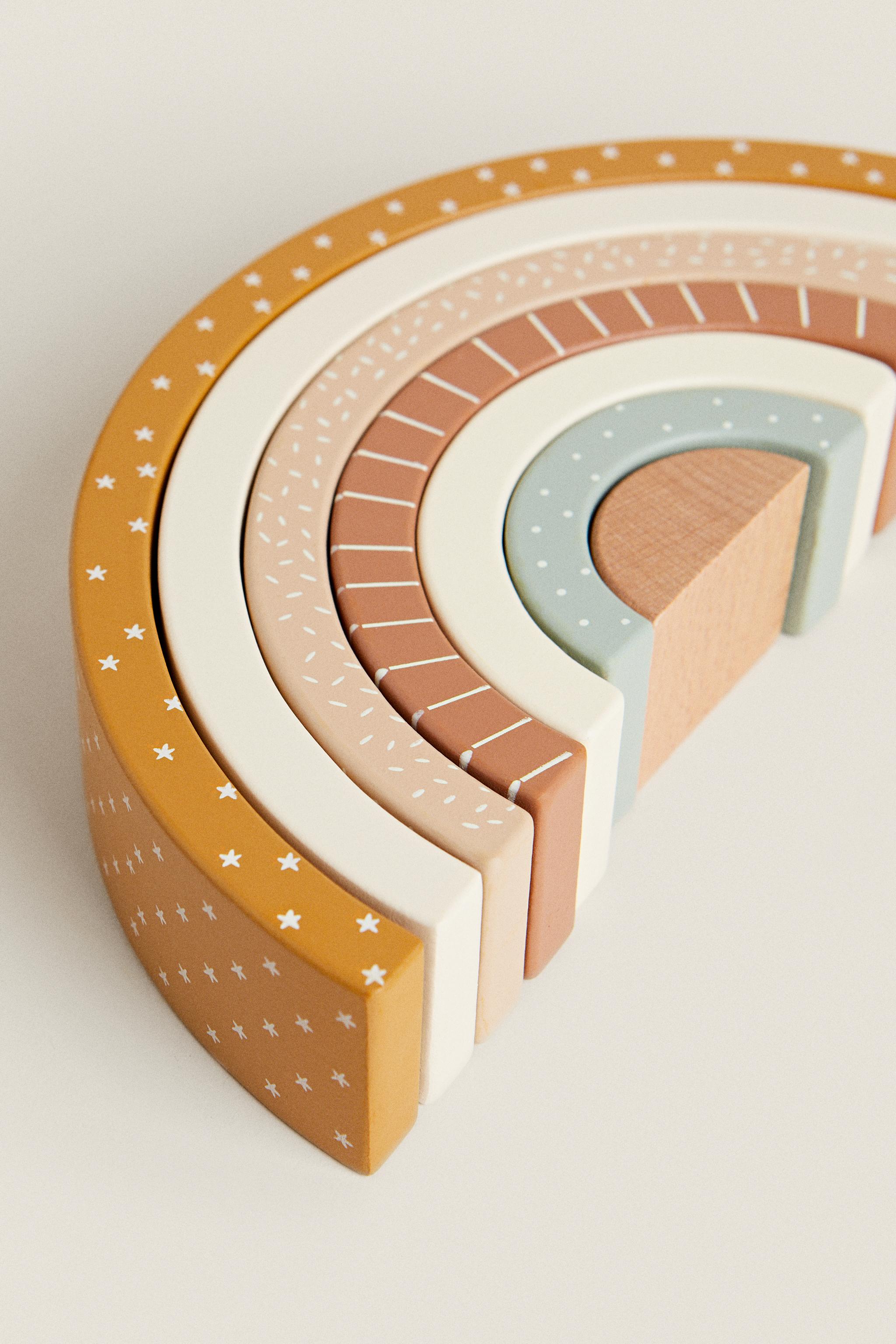 CHILDREN'S TOY RAINBOW BLOCKS