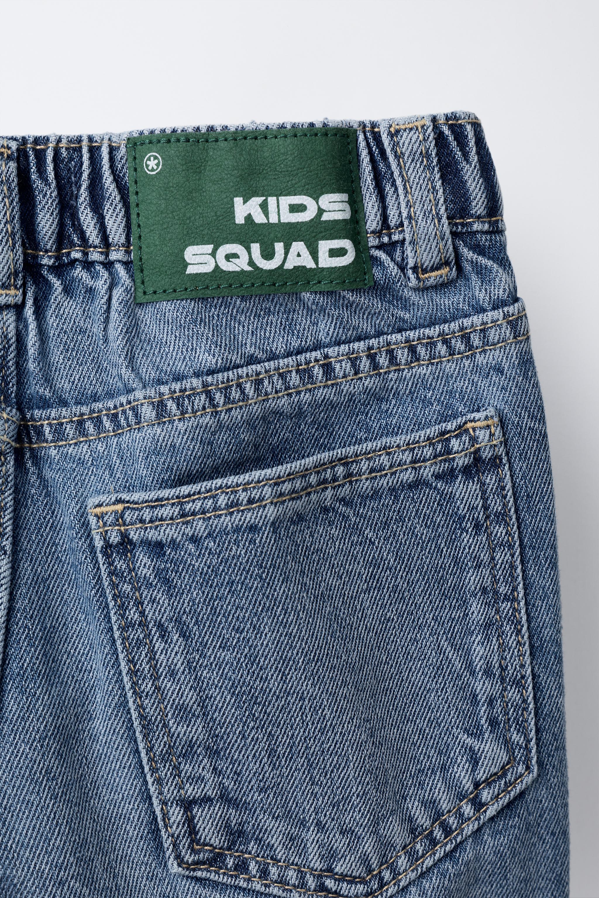 TEXT BAGGY JEANS