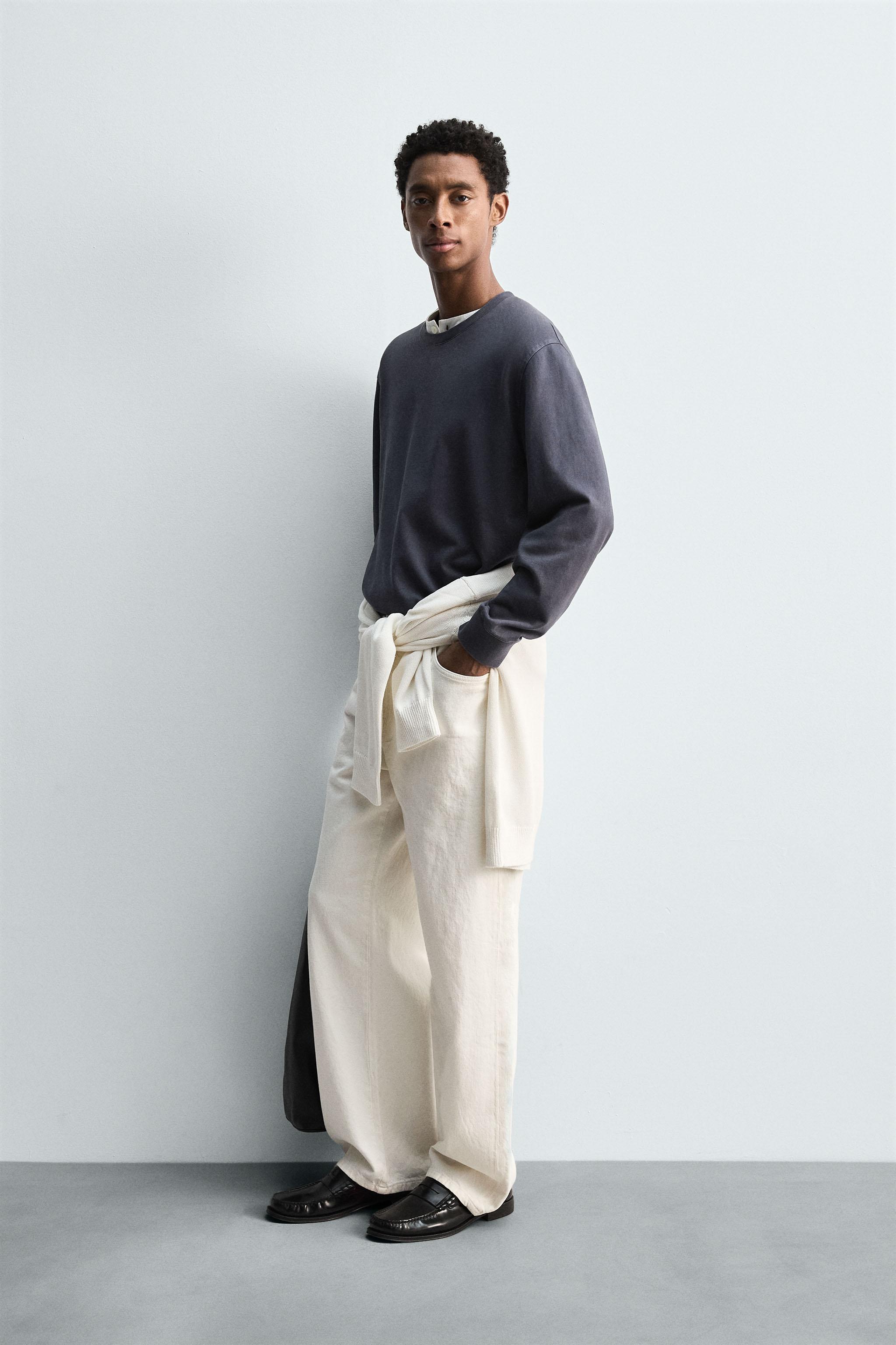 SOFT CREWNECK WASHED SWEATSHIRT