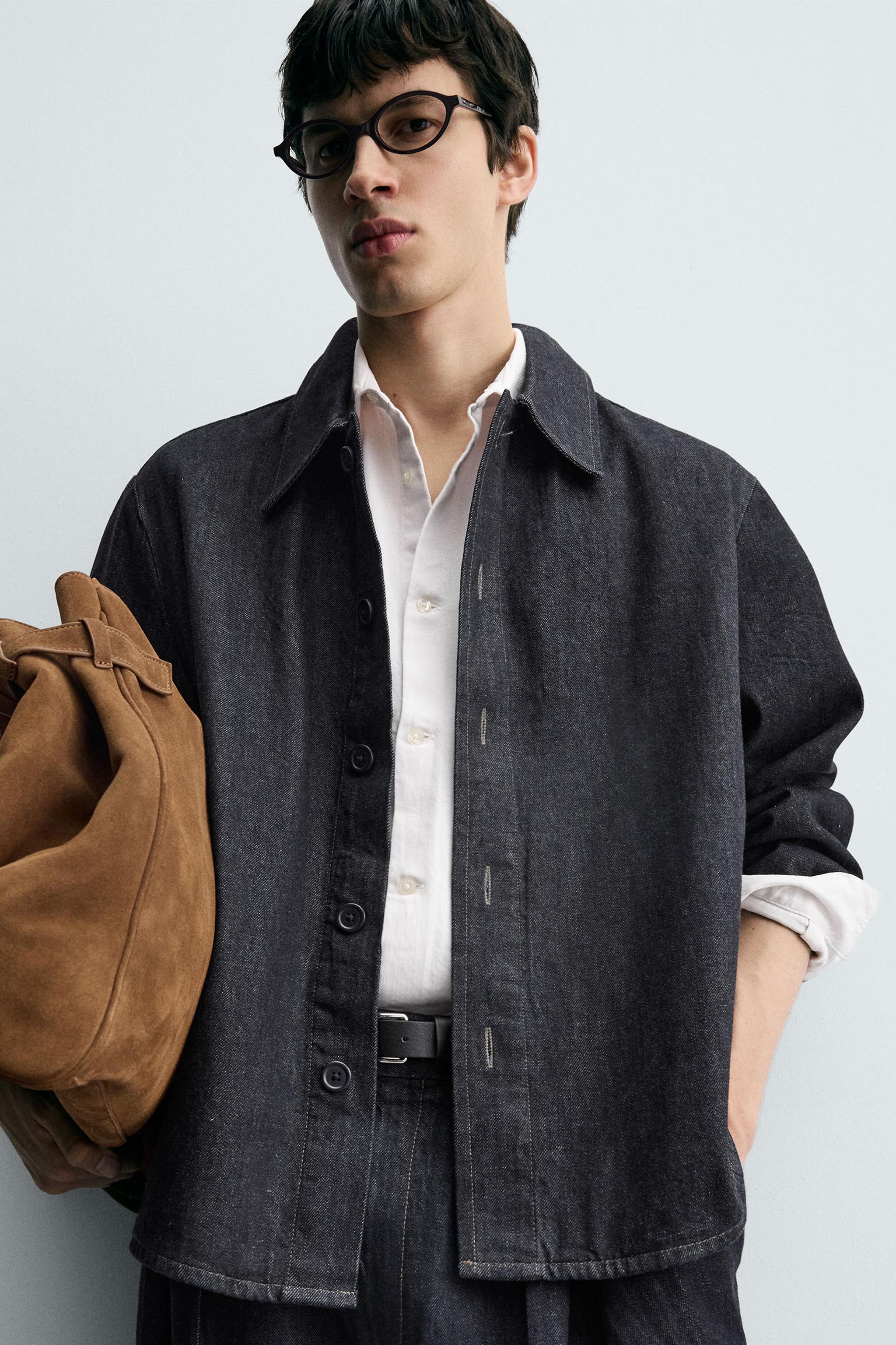 RELAXED FIT DENIM OVERSHIRT