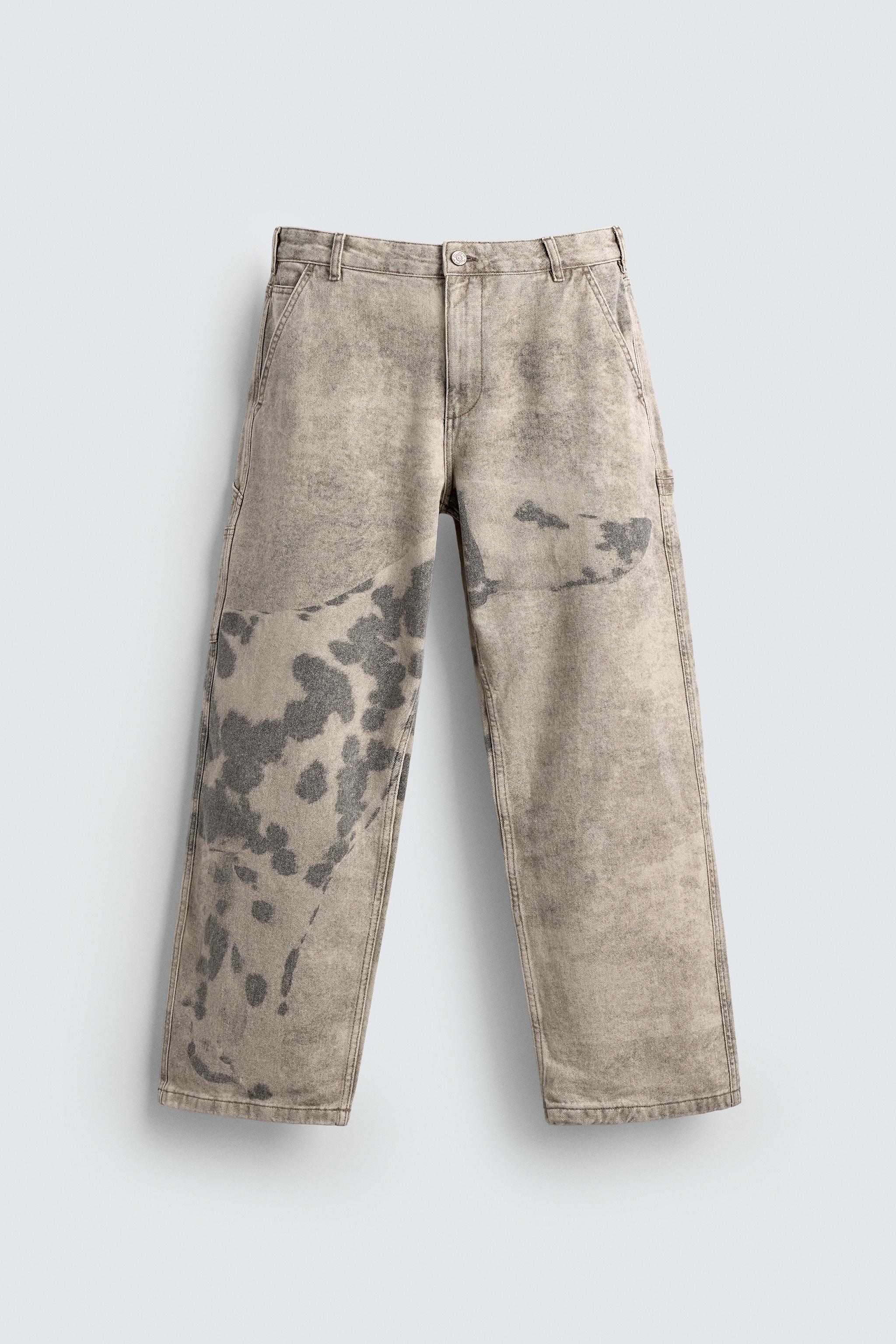 DALMATIAN PRINT CARPENTER PANTS