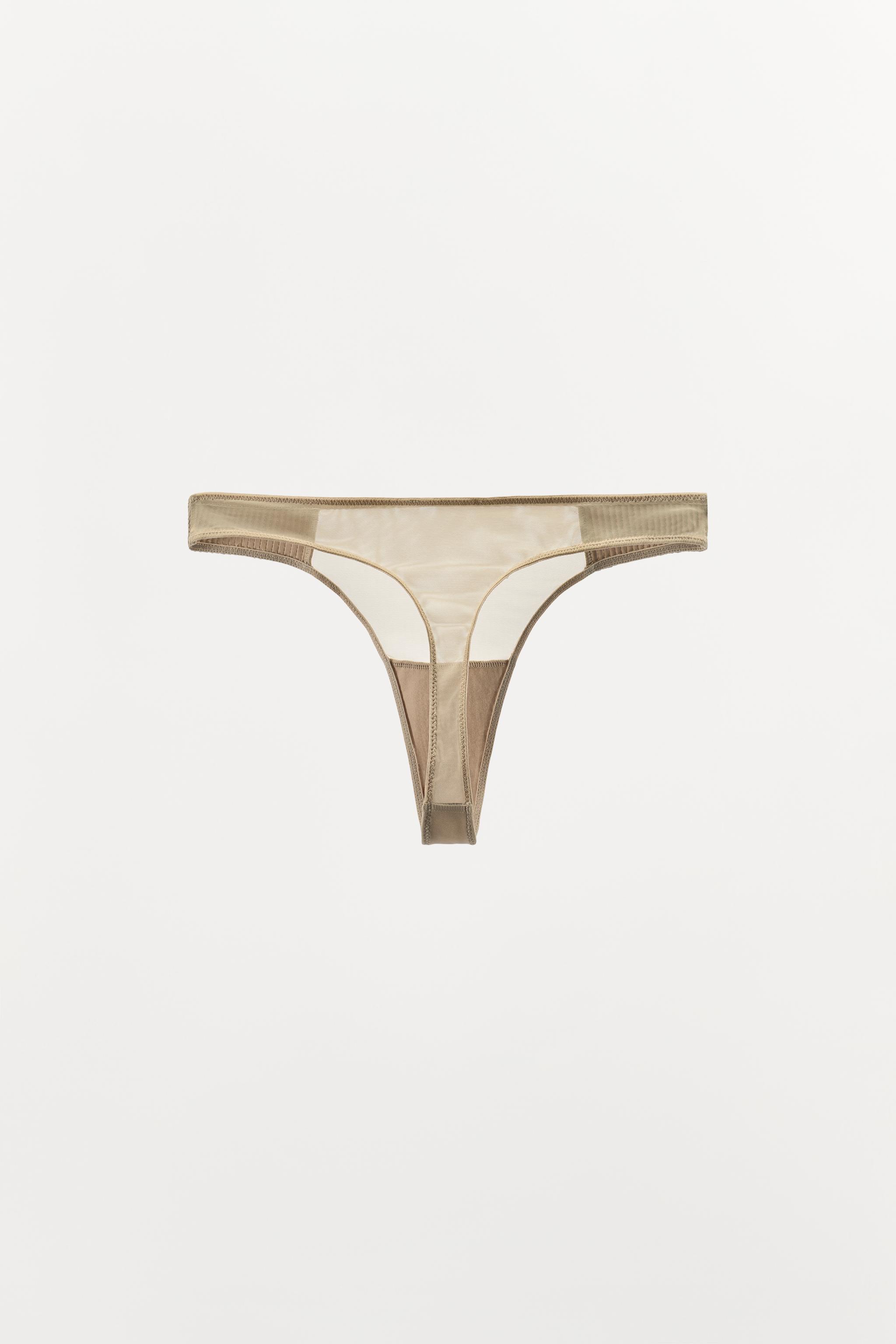 COMBINED PLEATED THONG