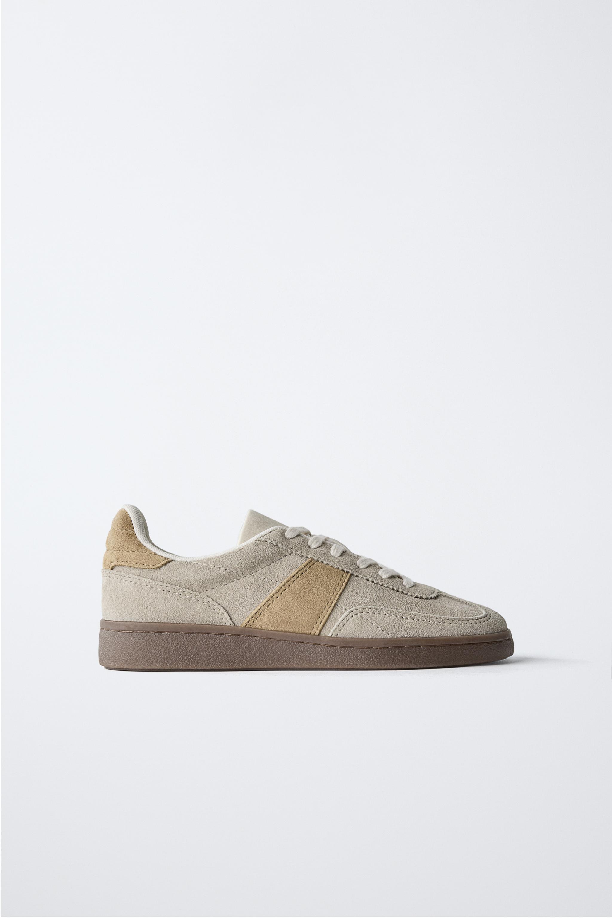 SPLIT LEATHER SNEAKERS