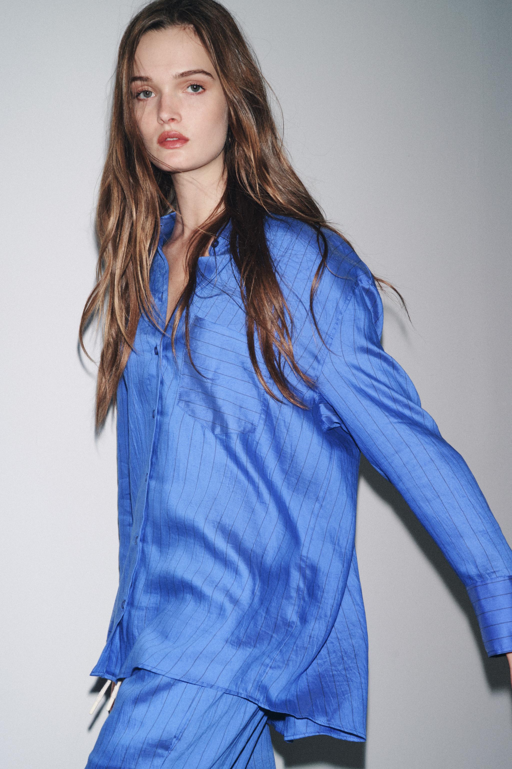 ZW COLLECTION OVERSIZED STRIPED SHIRT