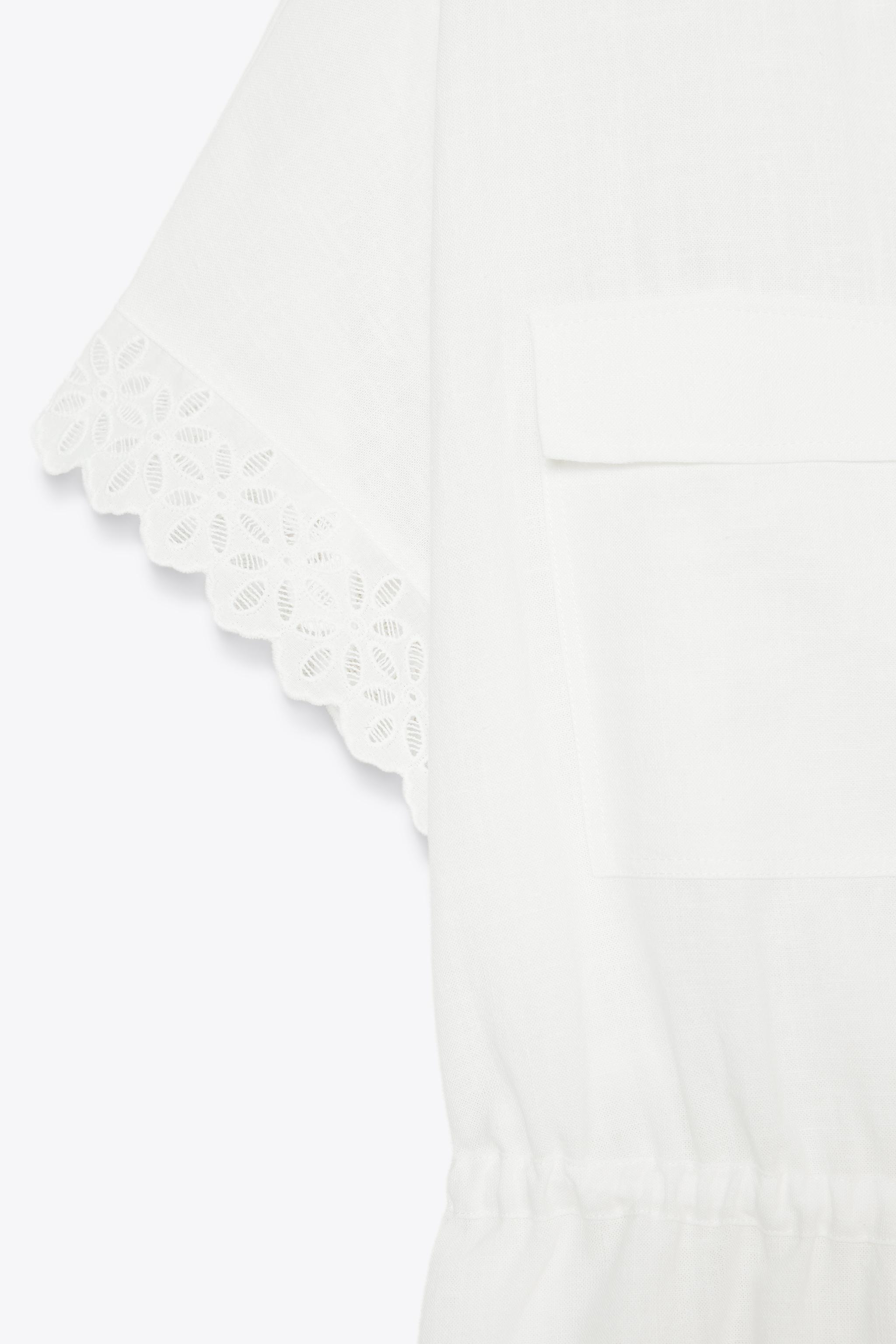 RAMIE SHIRT WITH LACE TRIM