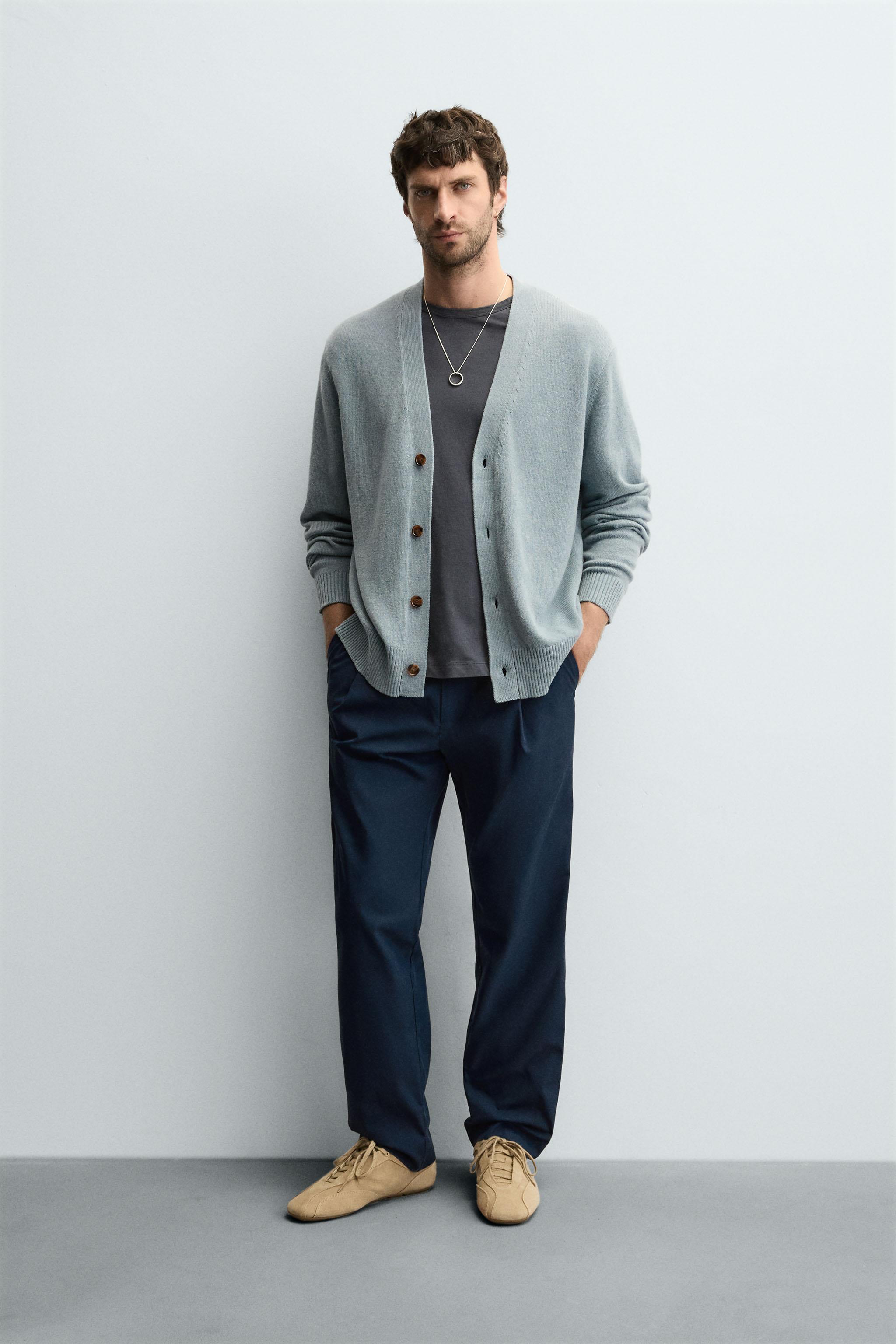 COTTON - CASHMERE CARDIGAN