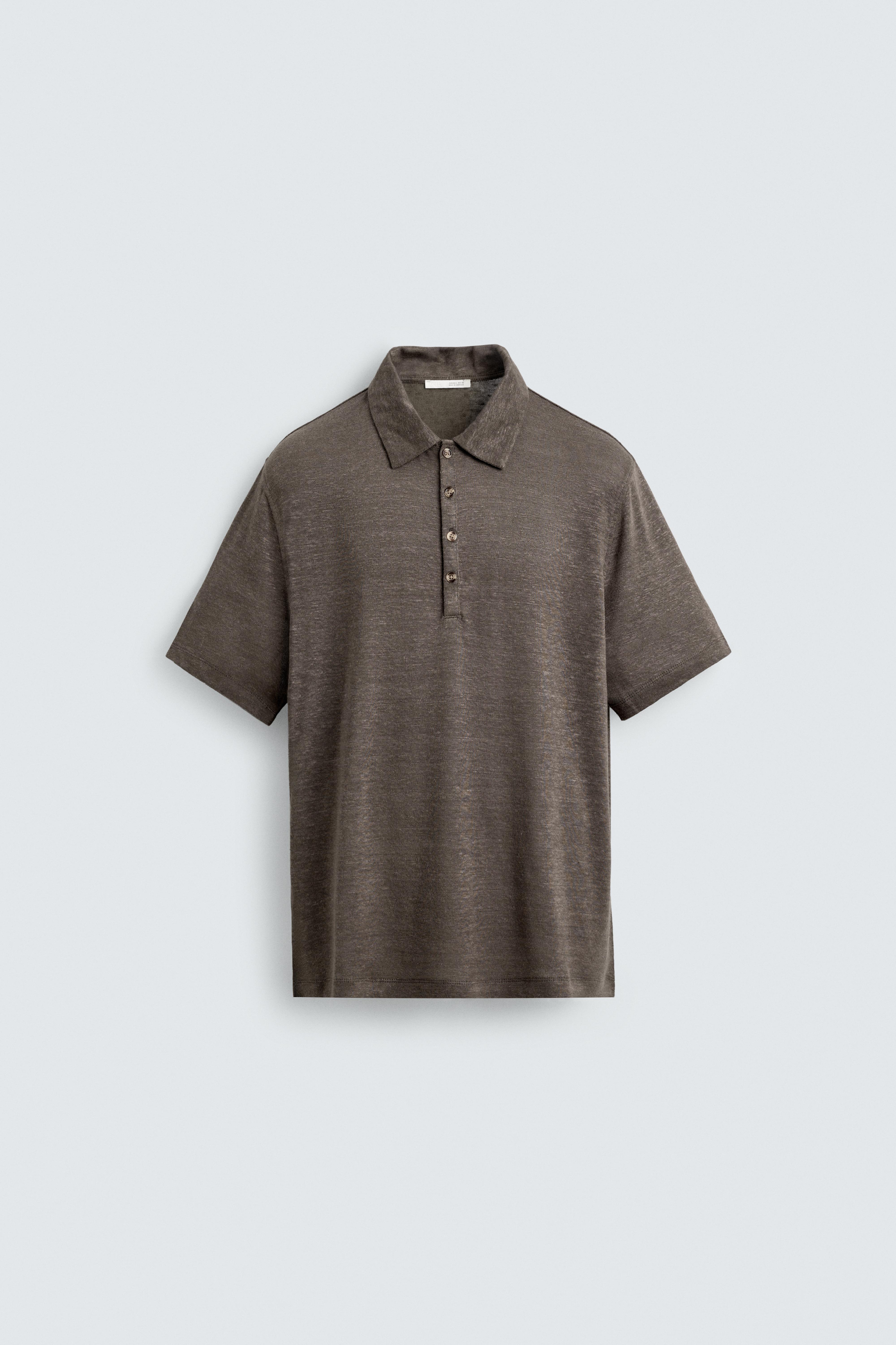HEMP VISCOSE POLO SHIRT