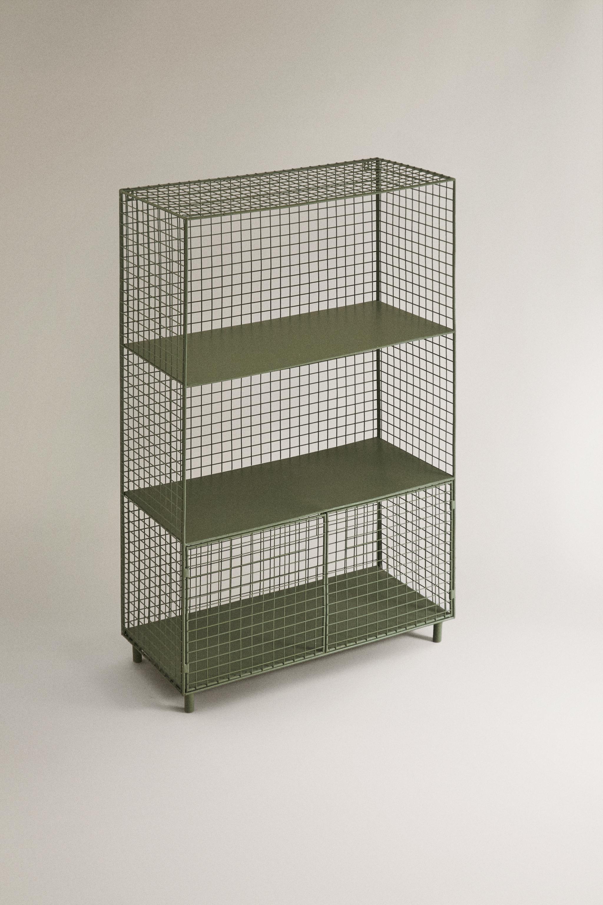 METAL BOOKCASE WITH DOORS