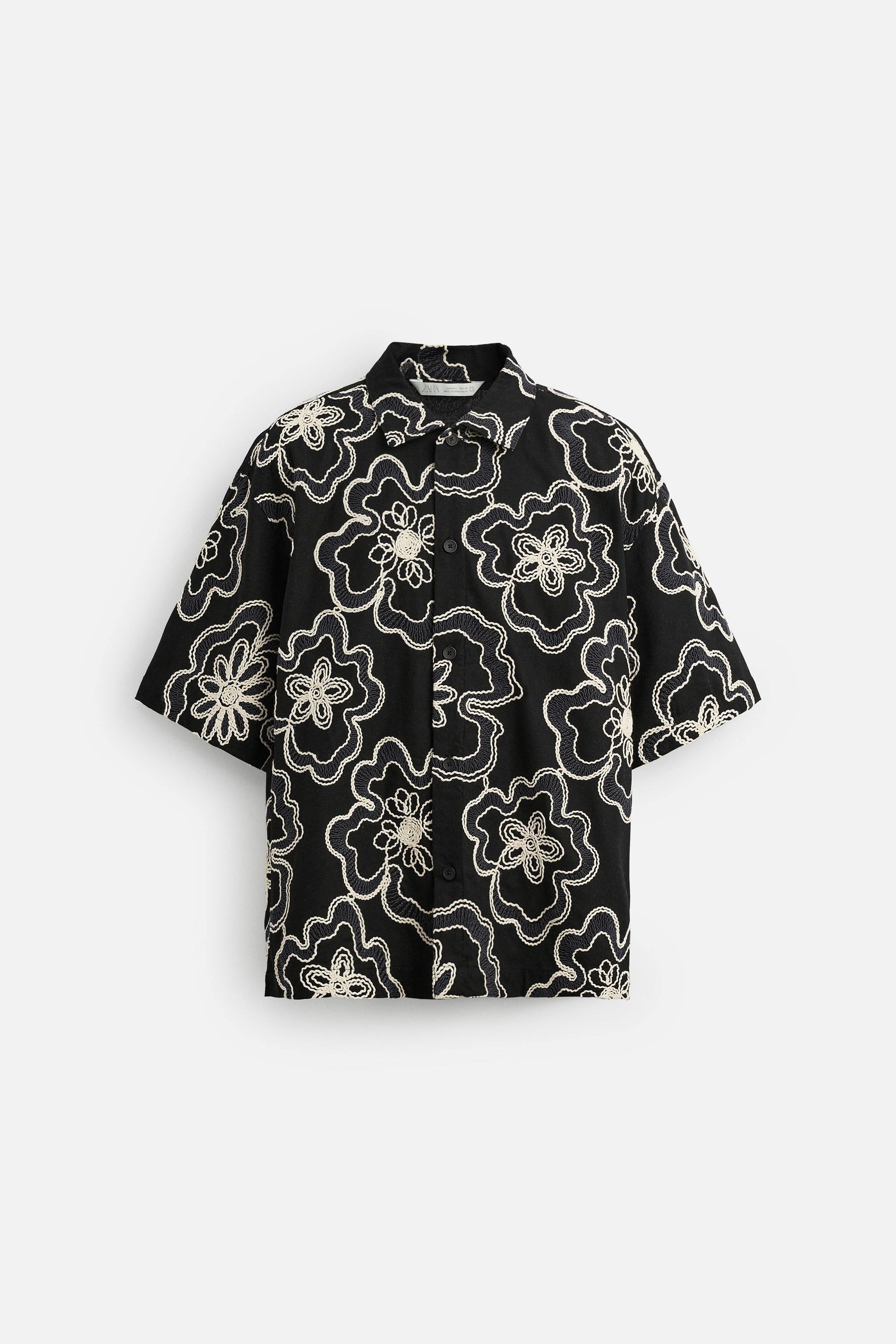RAISED EMBROIDERY SHIRT