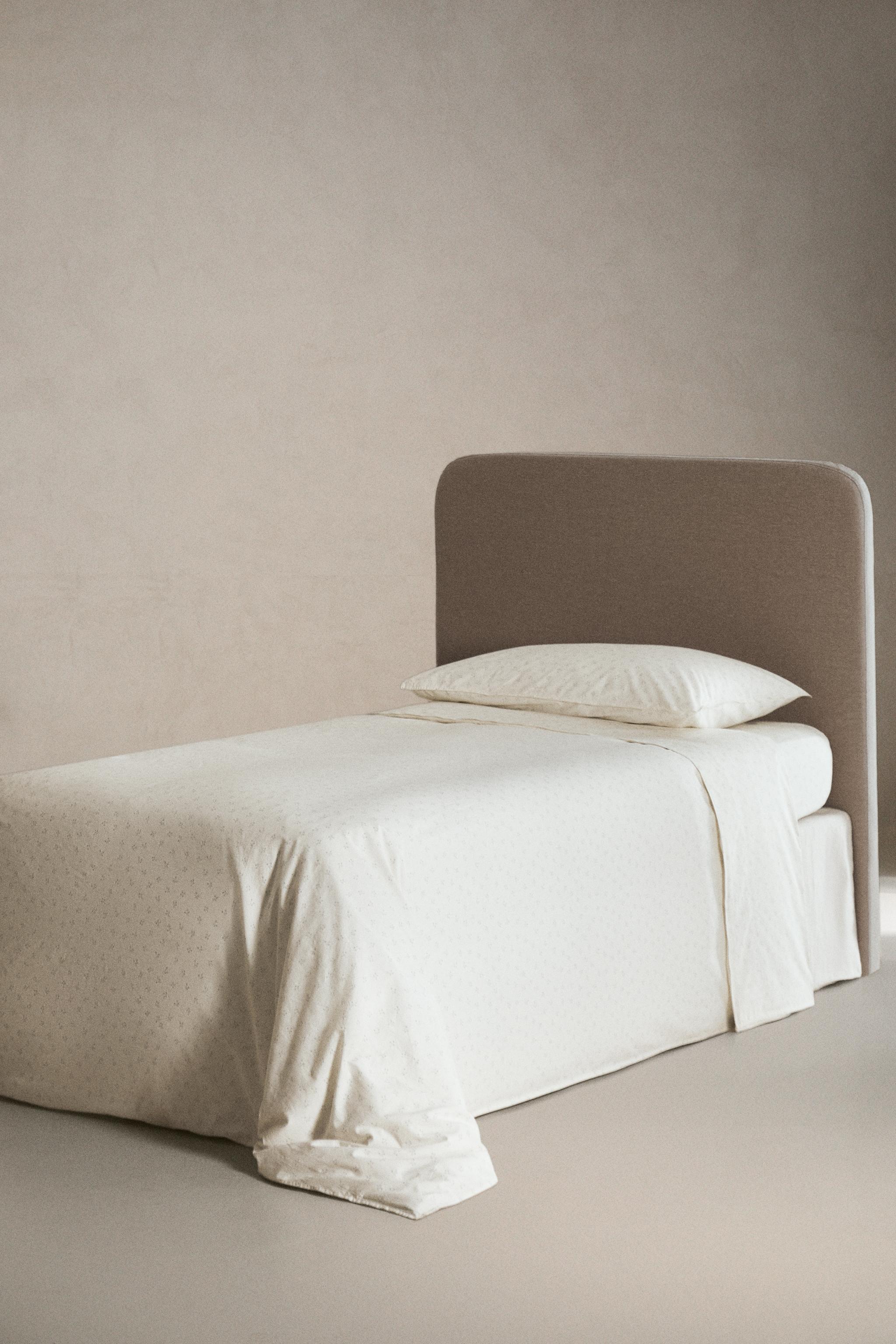 CHILDREN'S COTTON DUVET COVER WITH MINI FLOWER DESIGN