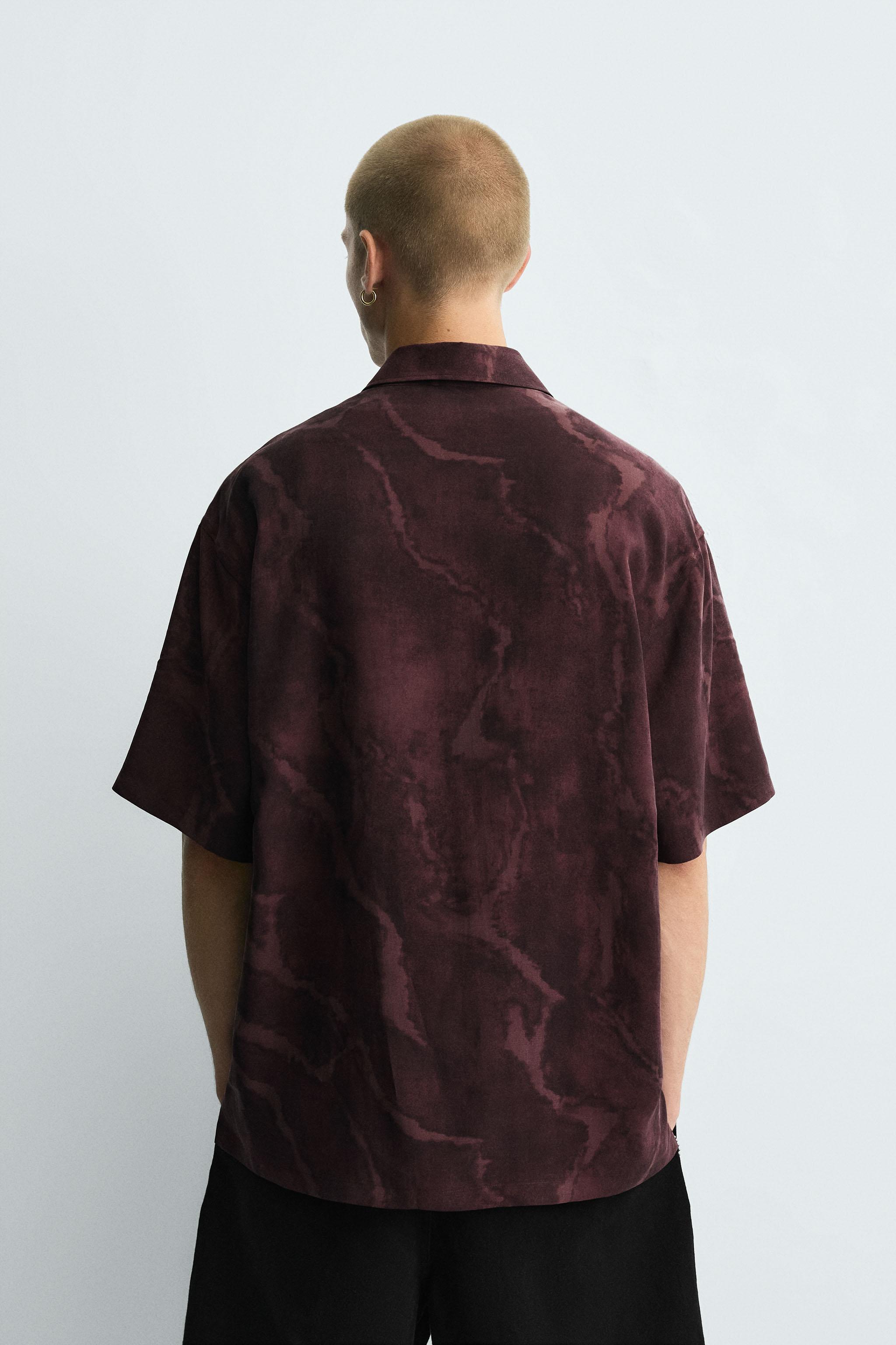 FLOWY TIE-DYE PRINT SHIRT