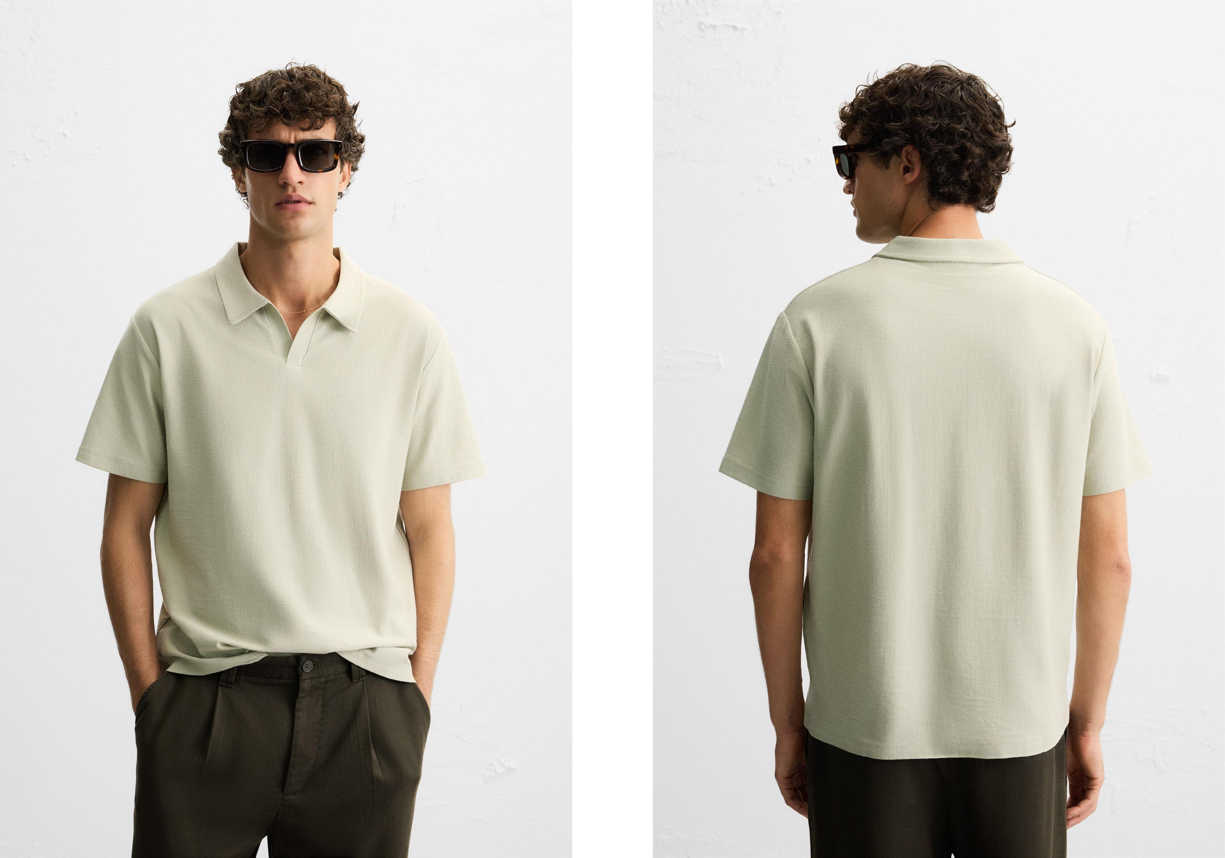 TEXTURED POLO SHIRT