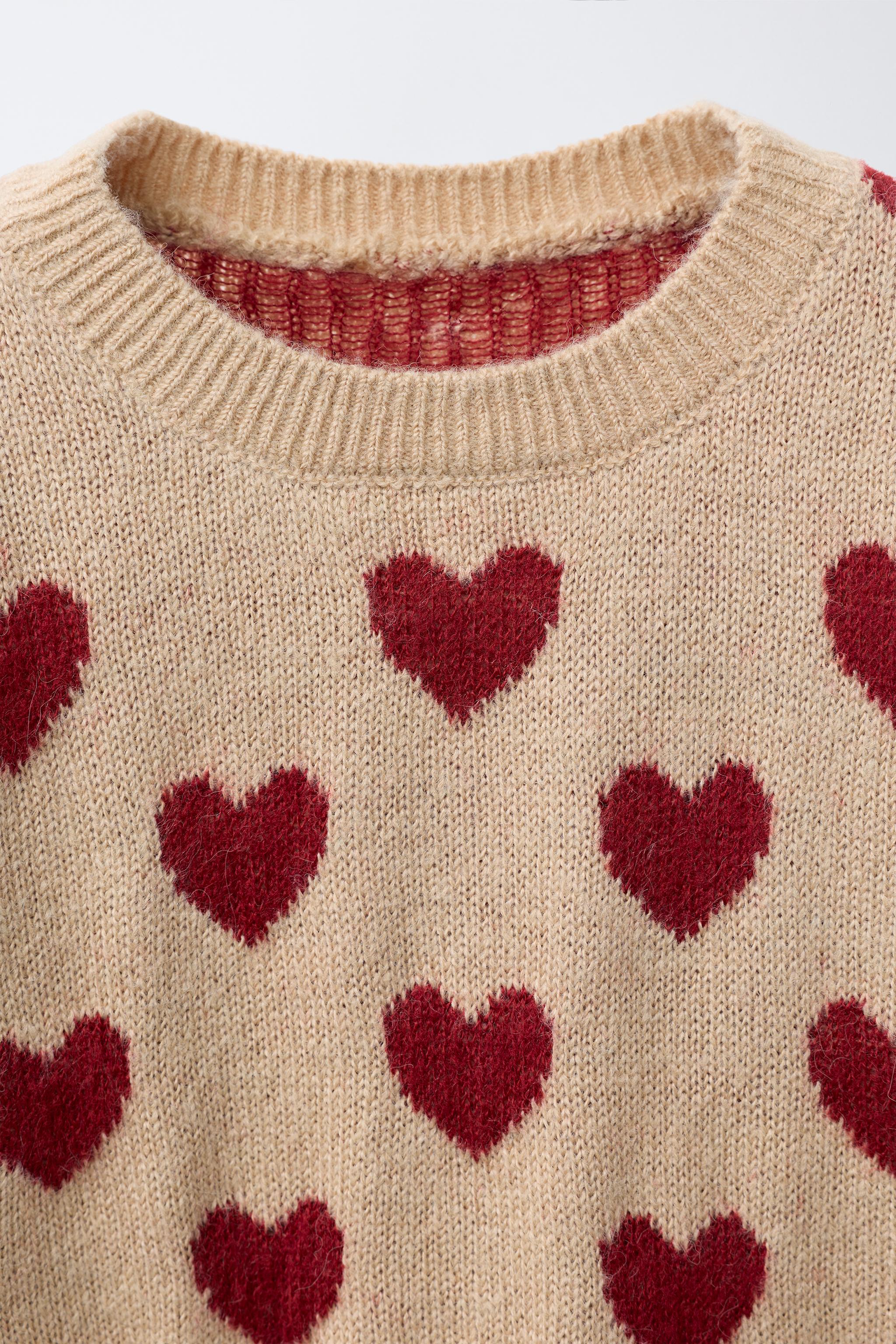 HEART KNIT SWEATER