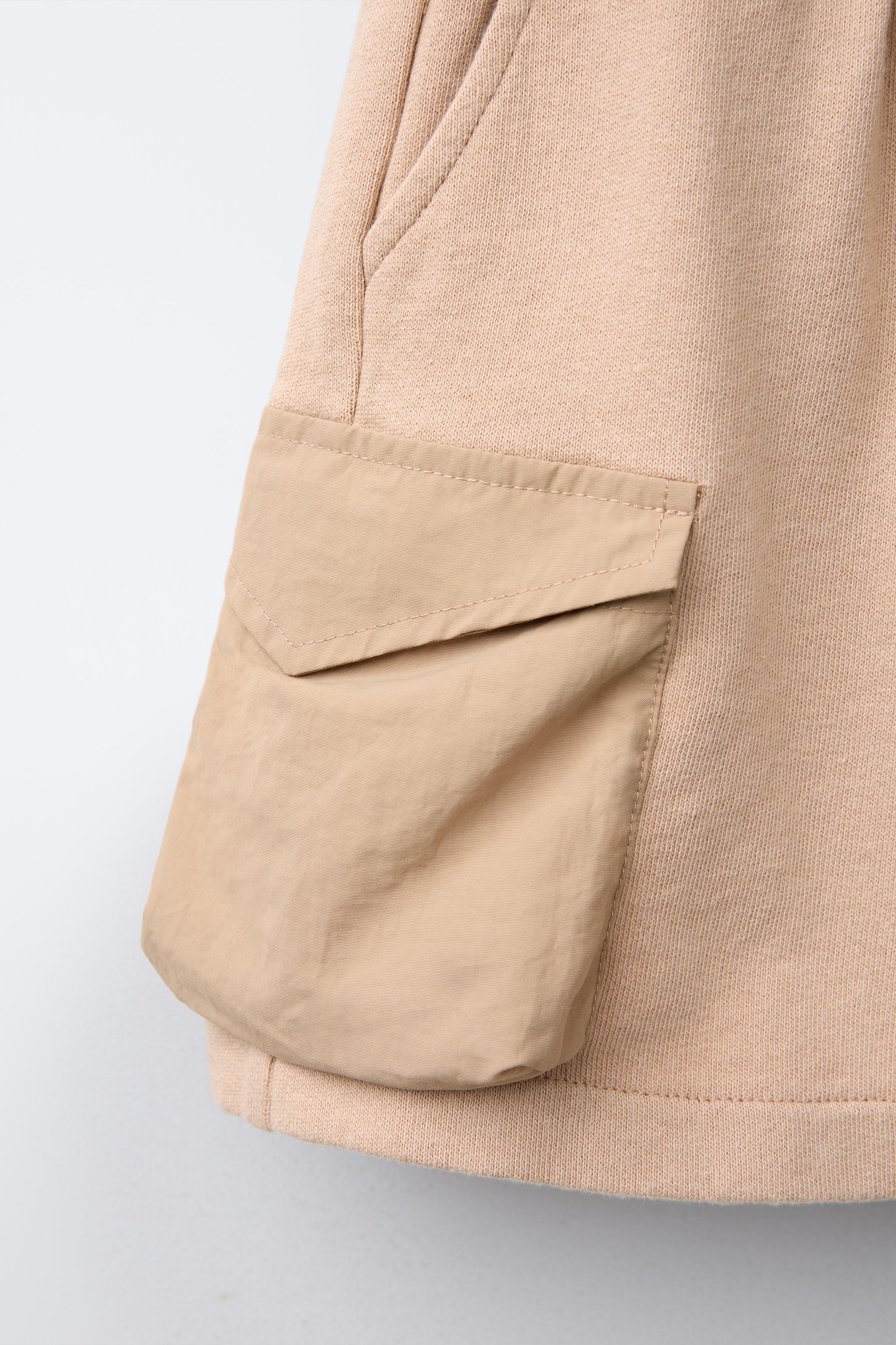 EMBROIDERED CARGO SHORTS