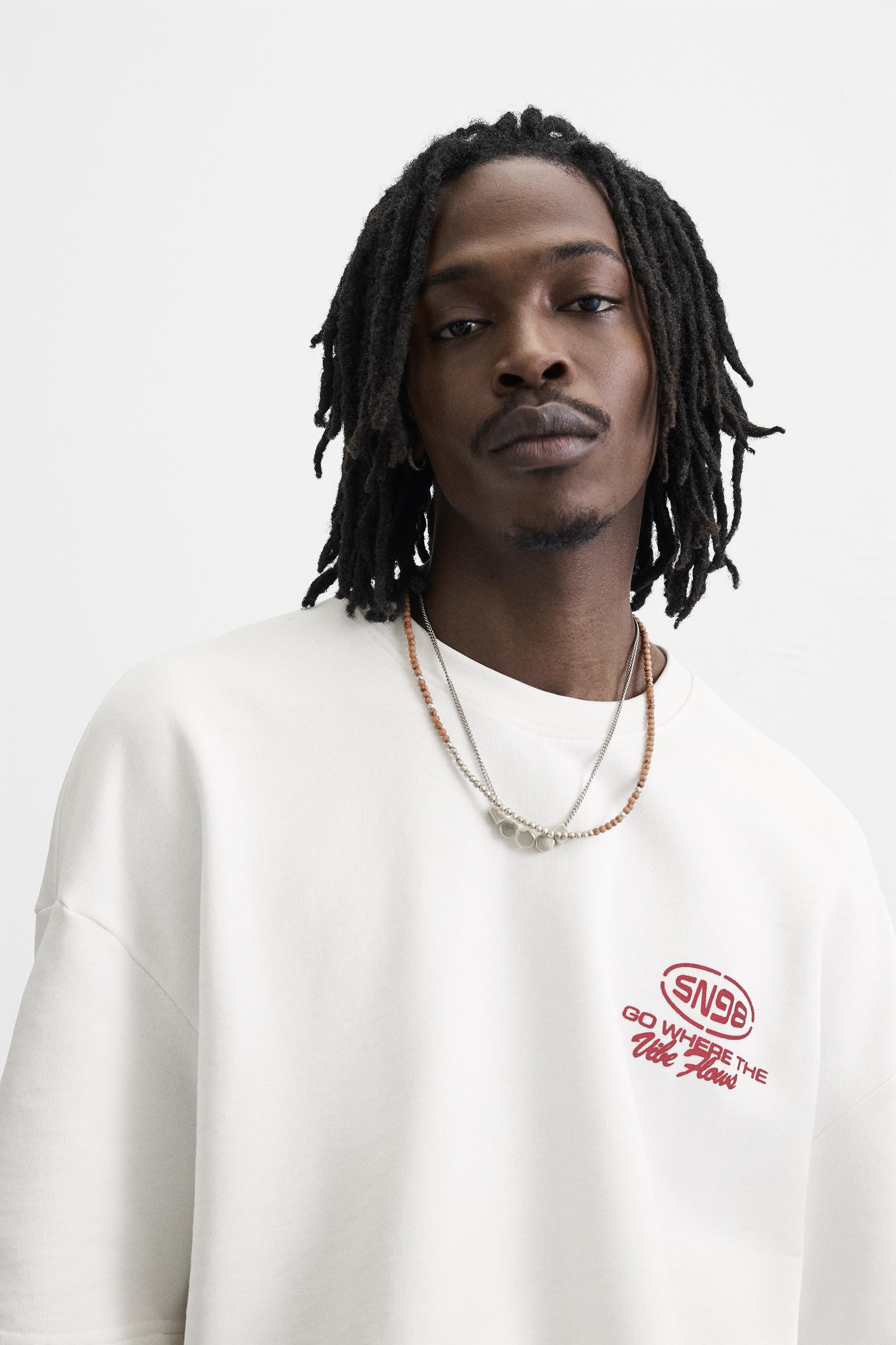 MIXED PRINT SWEATSHIRT