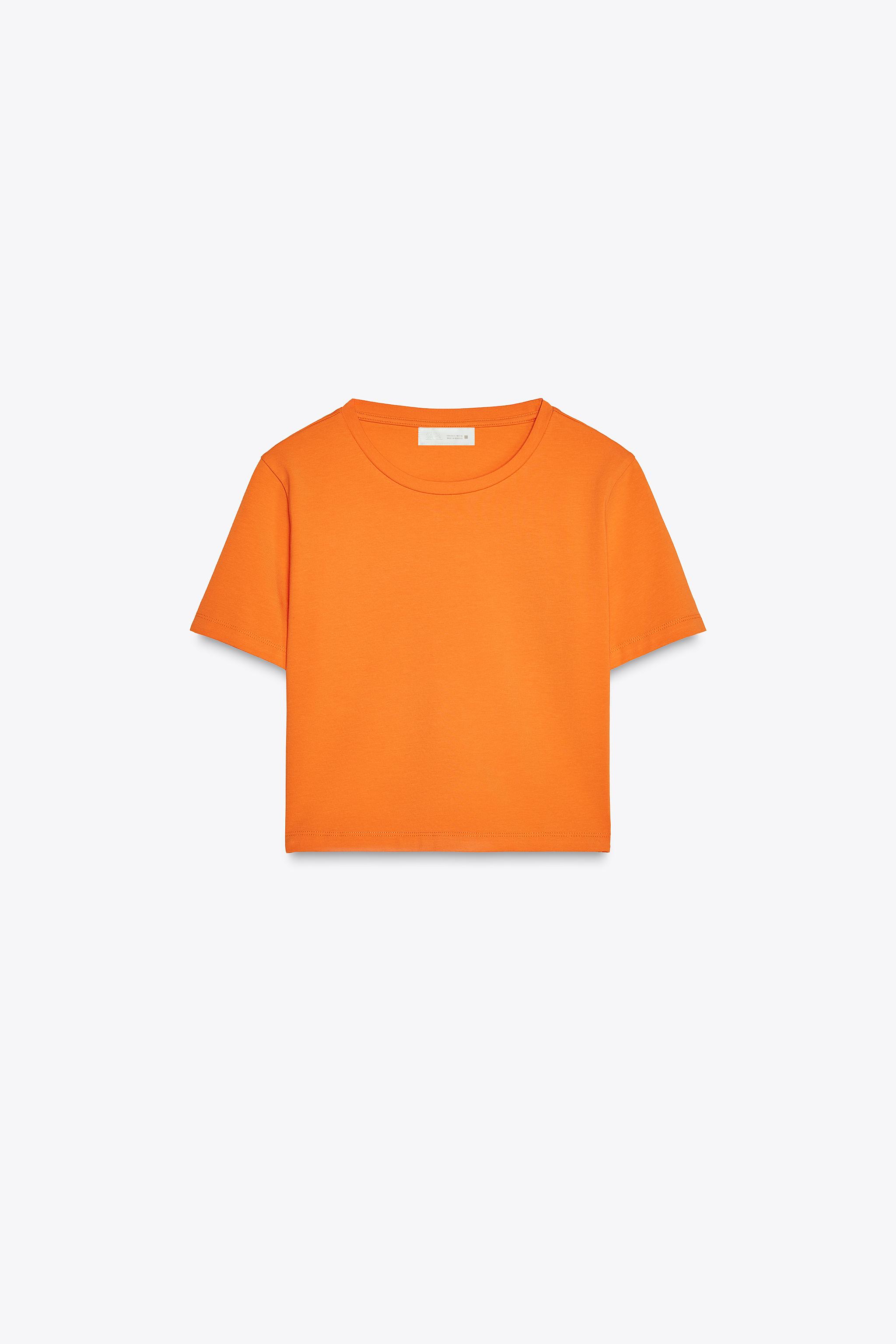 CROPPED STRETCH T-SHIRT