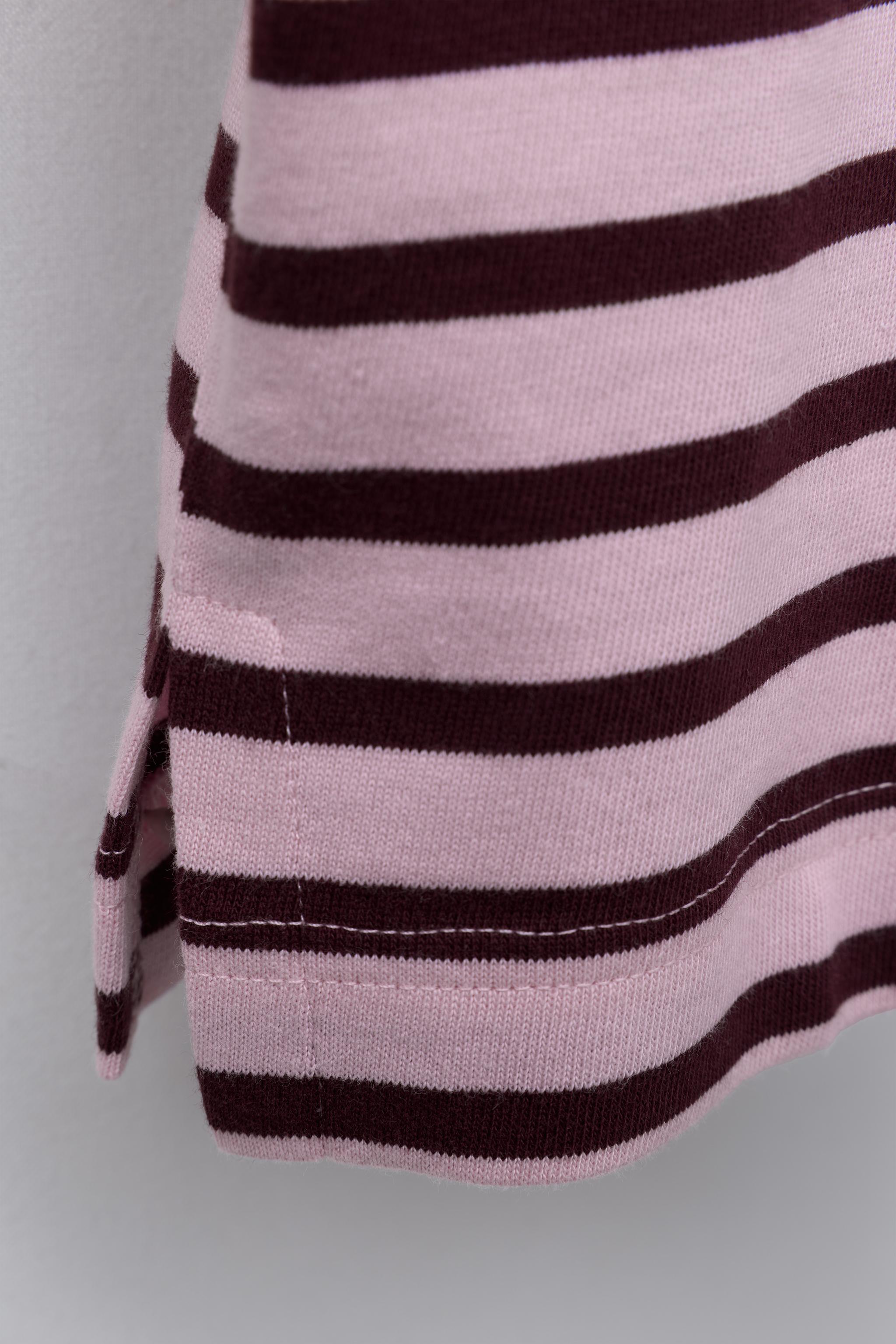 STRIPED HEART PATCH T-SHIRT