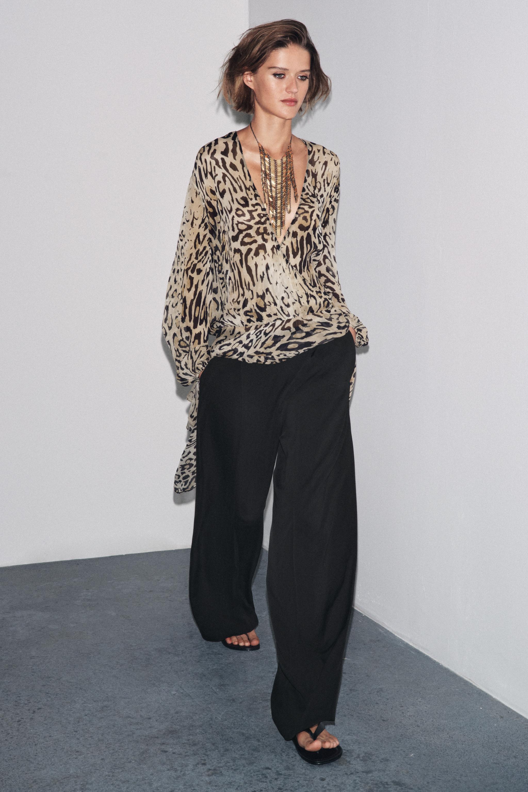 ZW COLLECTION FLOWY PANTS WITH DARTS