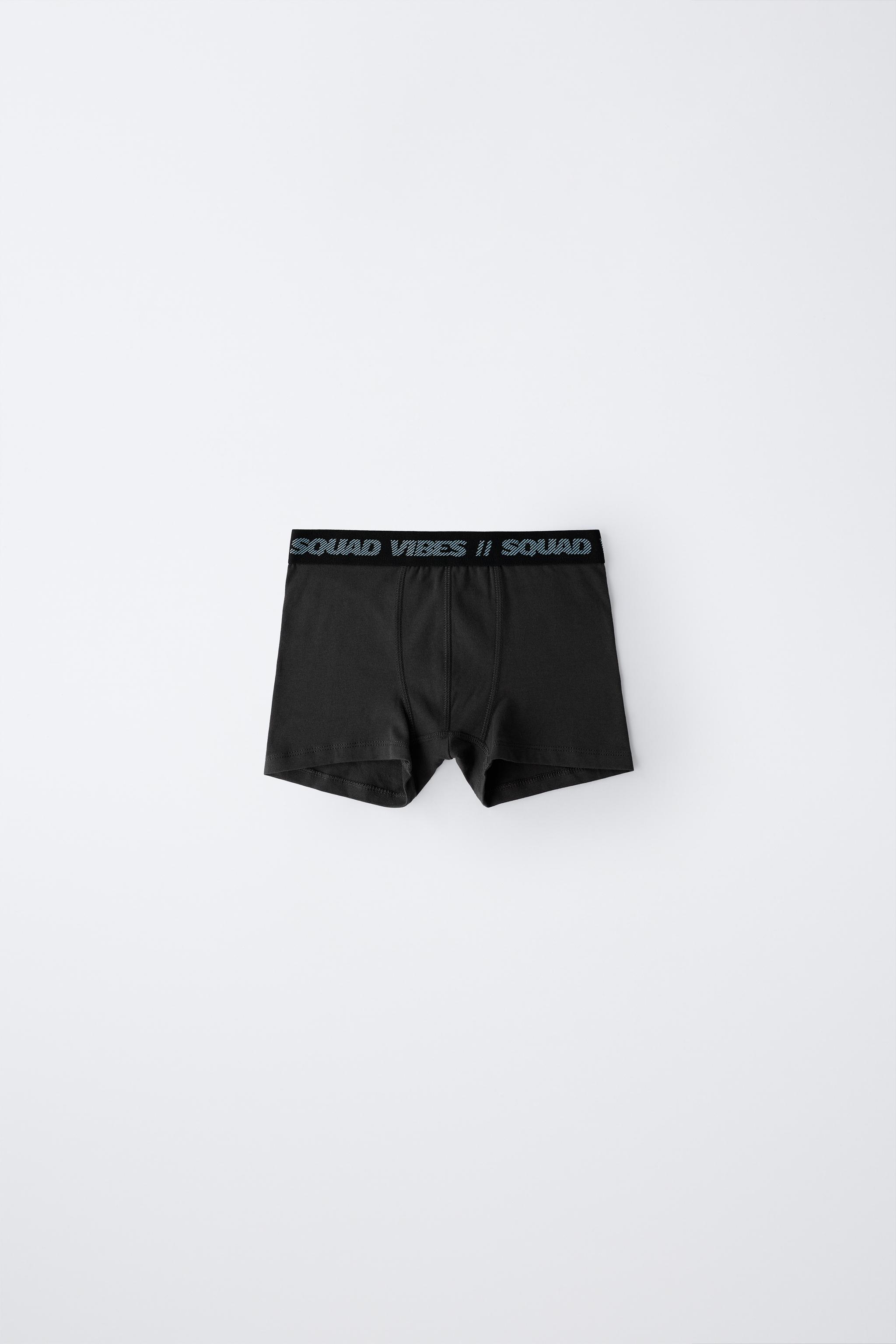 AGES 6-14/ THREE-PACK OF TEXT BOXERS