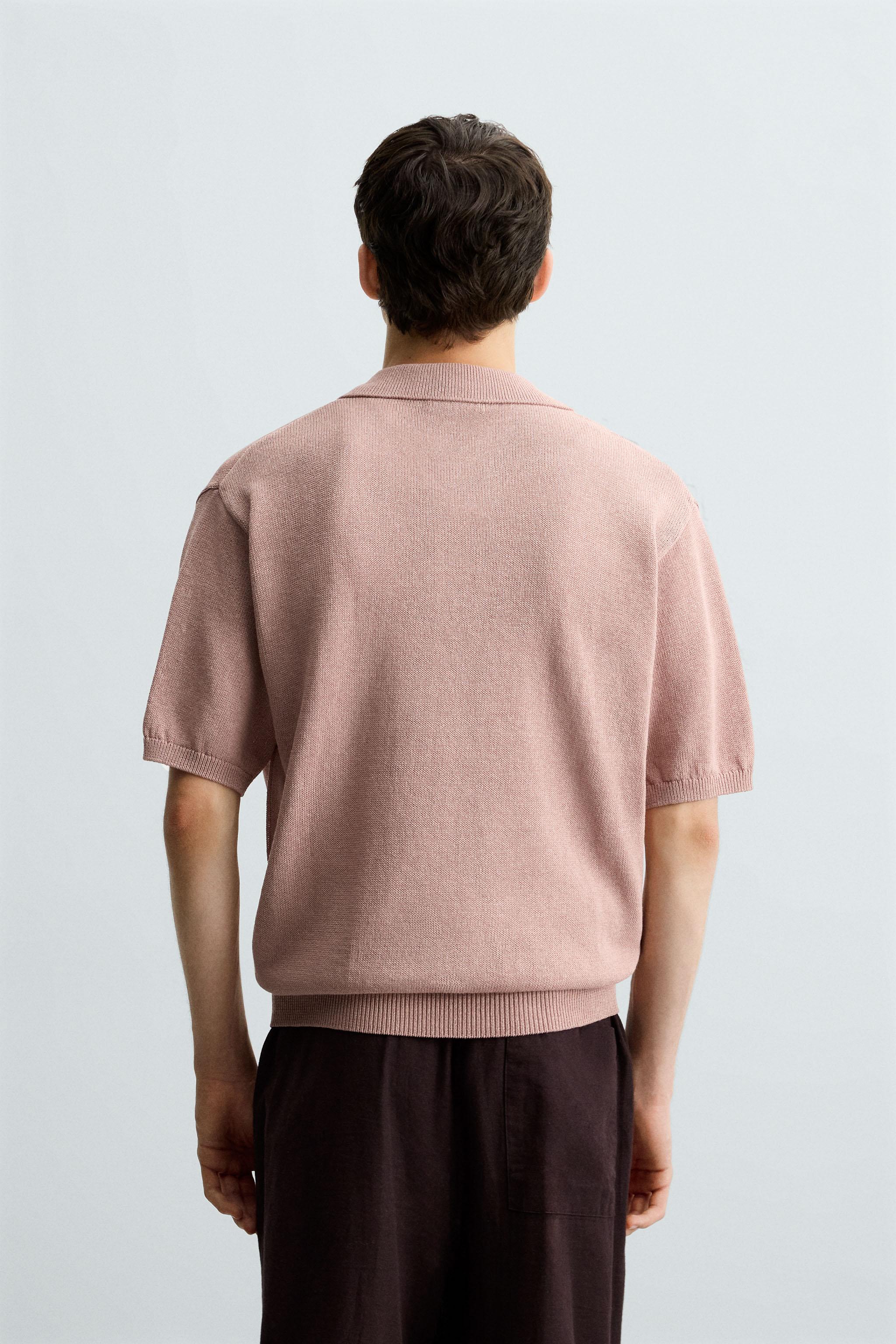 TEXTURED KNIT POLO SHIRT