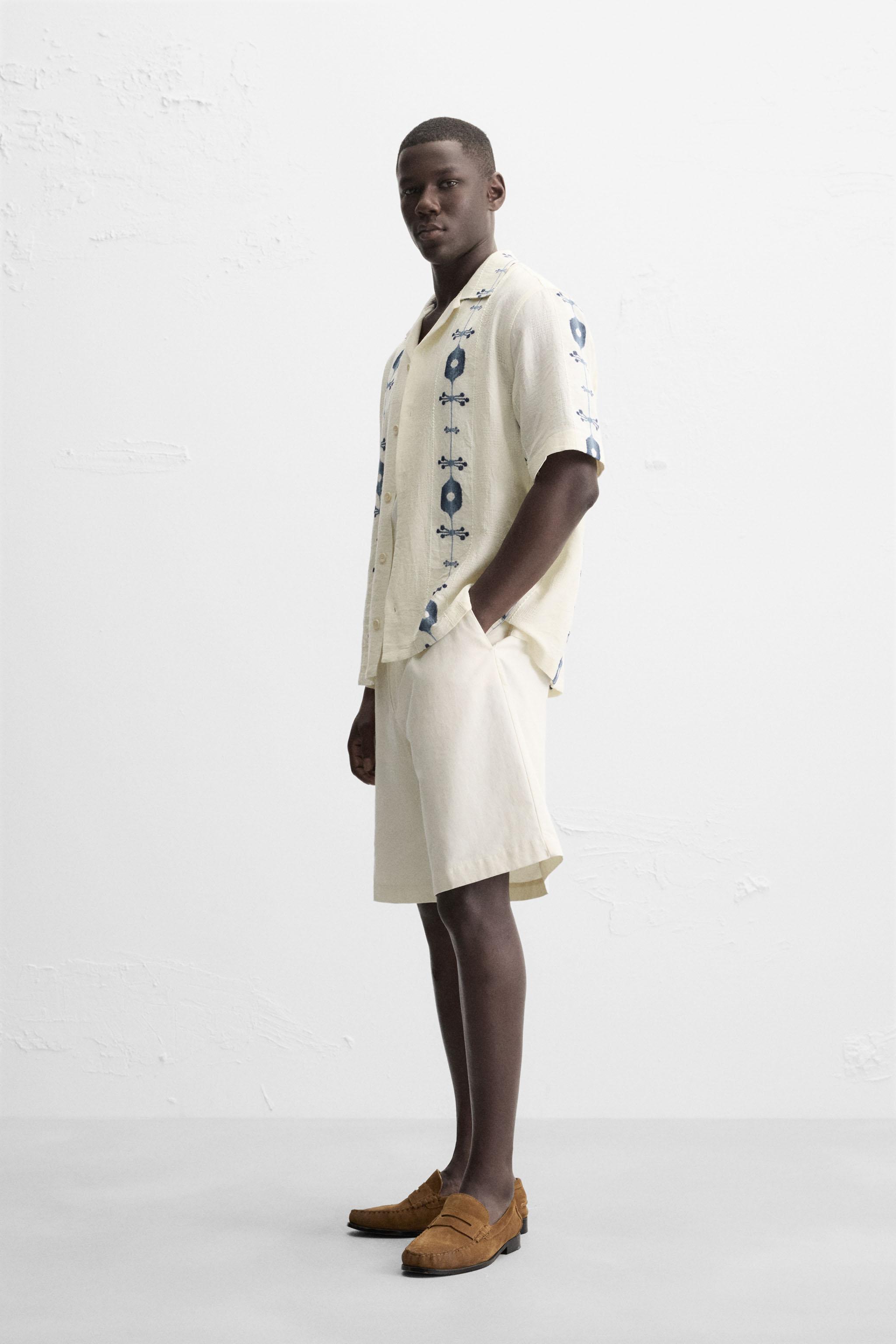 CONTRAST JACQUARD SHIRT