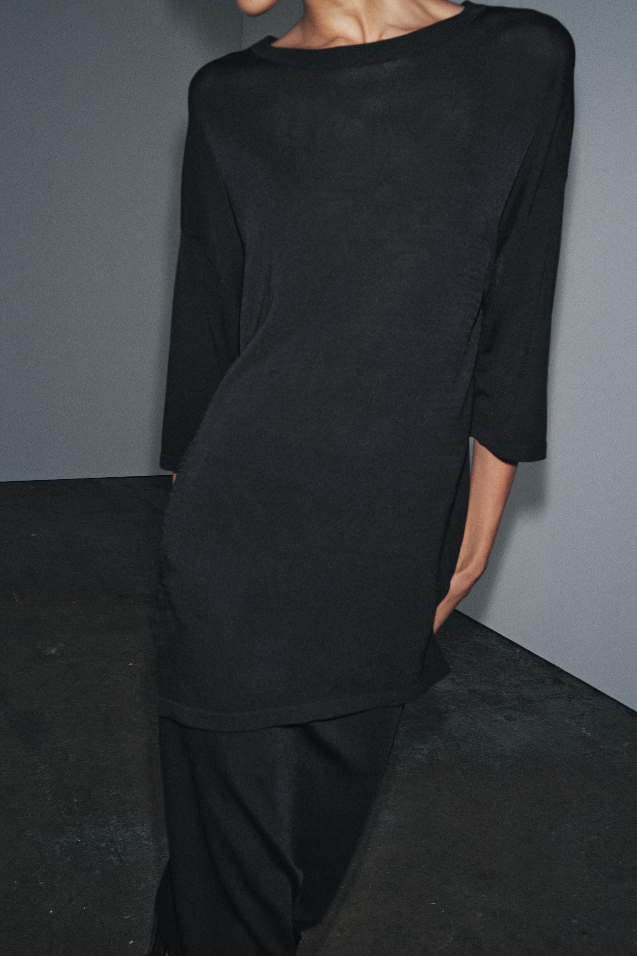 OVERSIZED PLAIN KNIT TOP