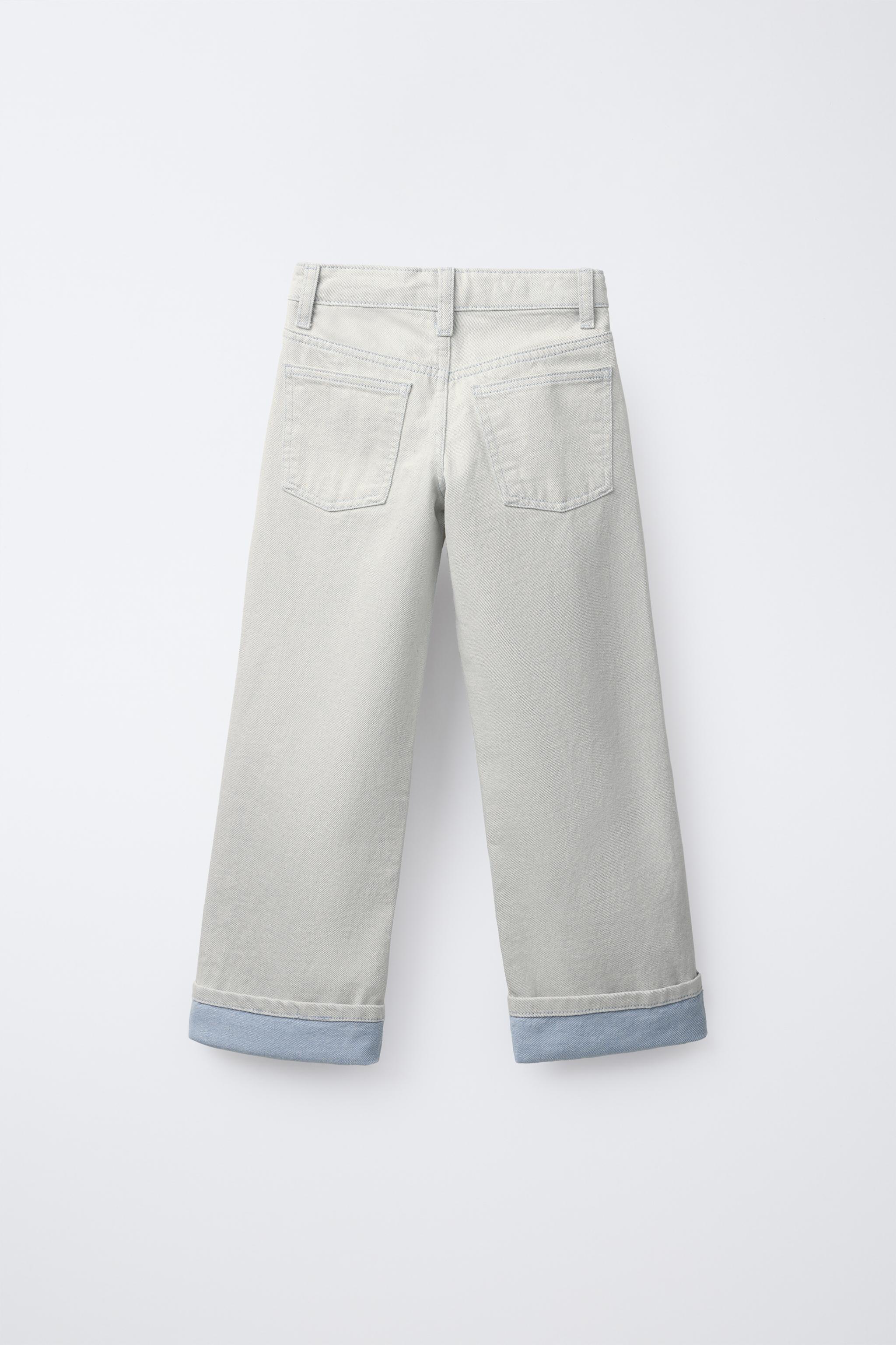 STRAIGHT LEG HEMS JEANS