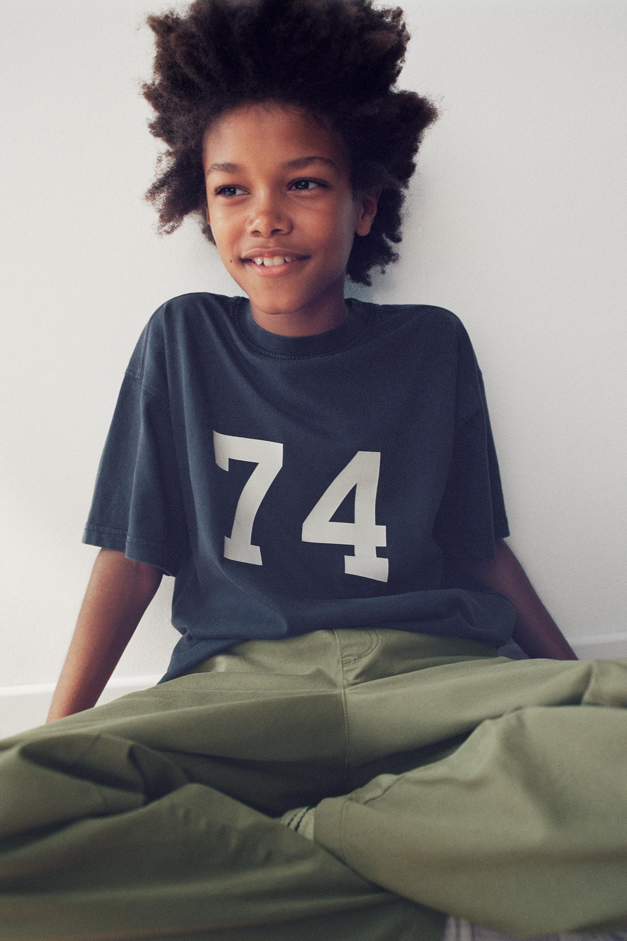 NUMBER PRINT T-SHIRT