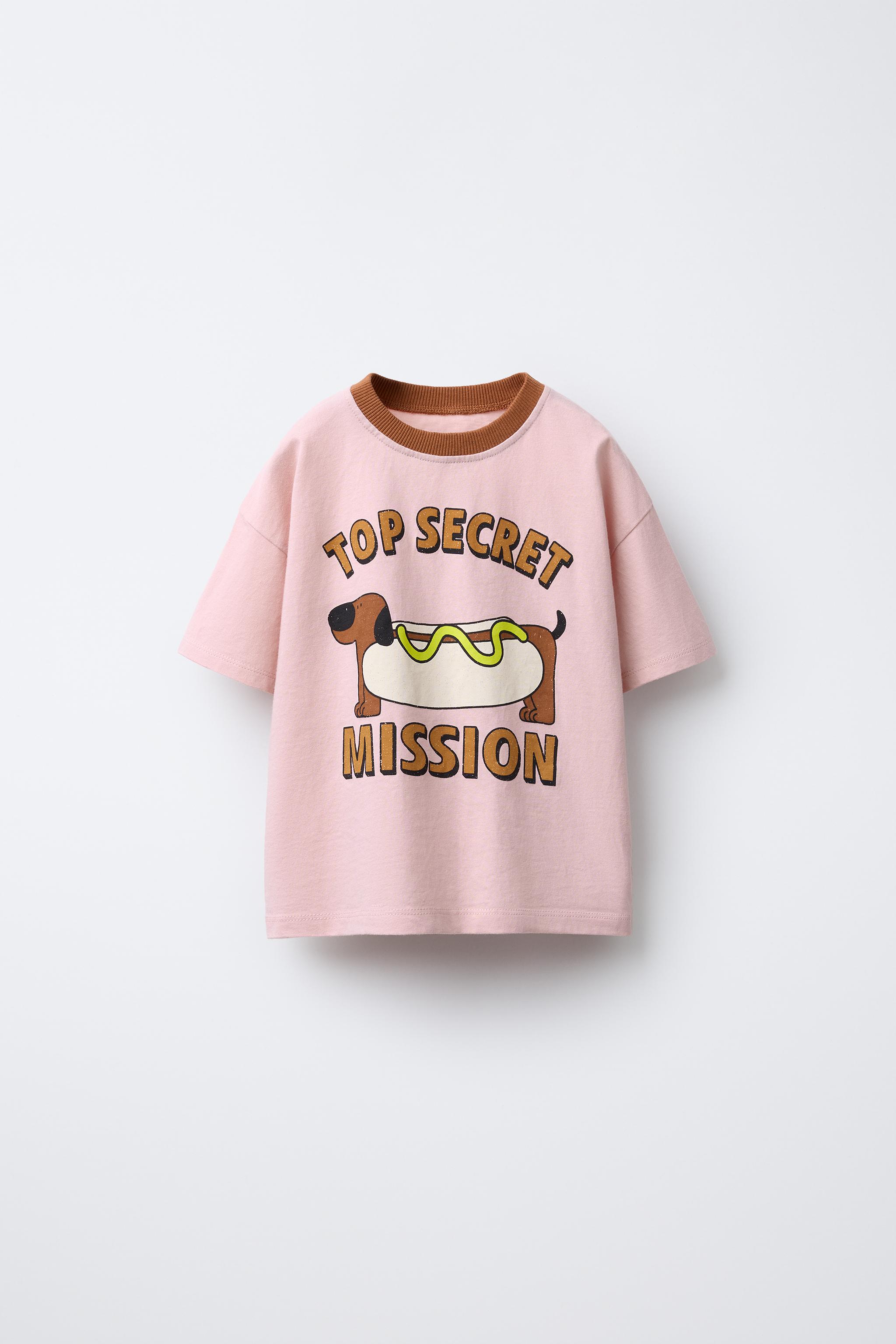 CONTRAST PRINT T-SHIRT