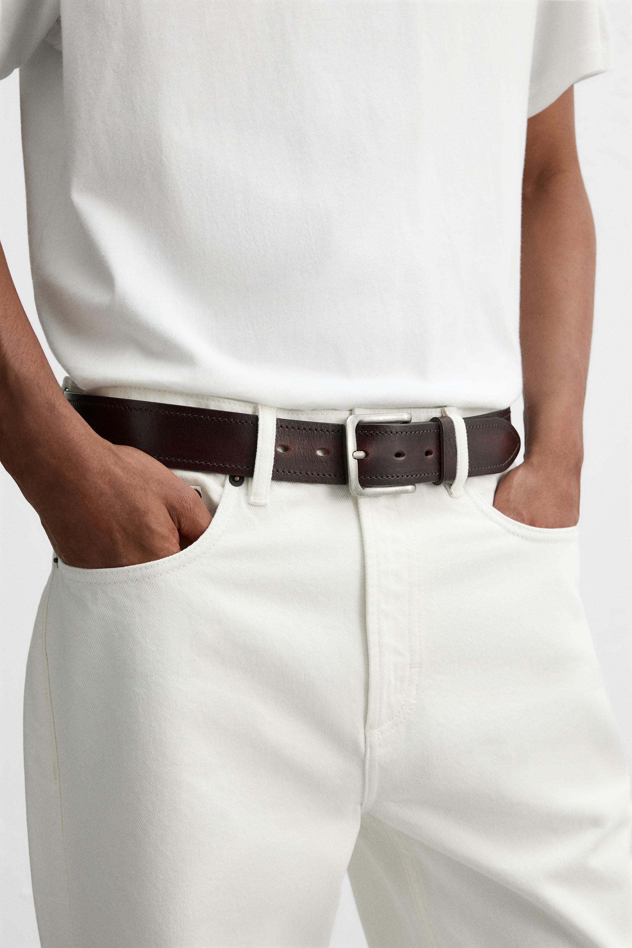 WIDE LEATHER BELT
