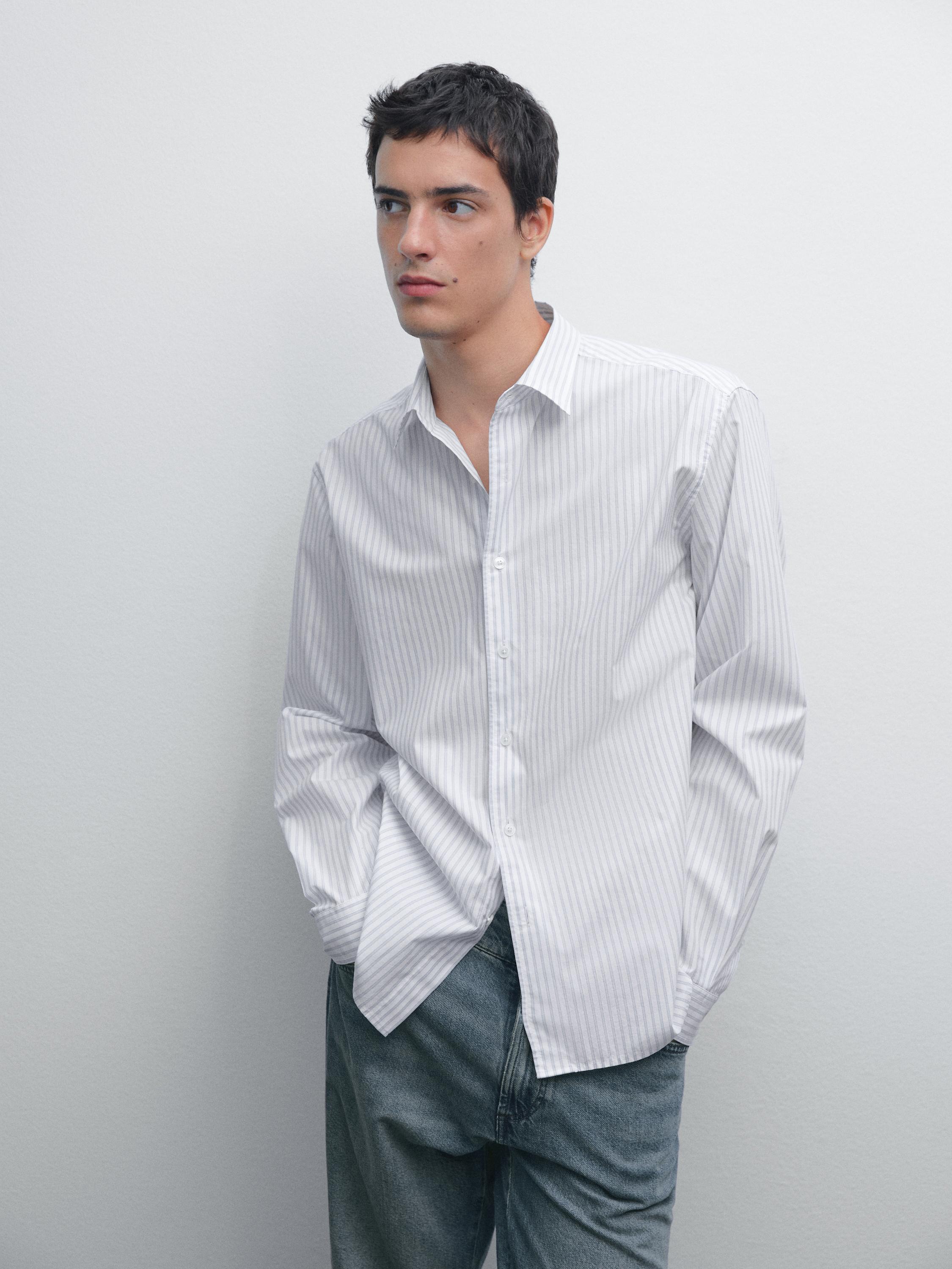 Regular fit striped shirt