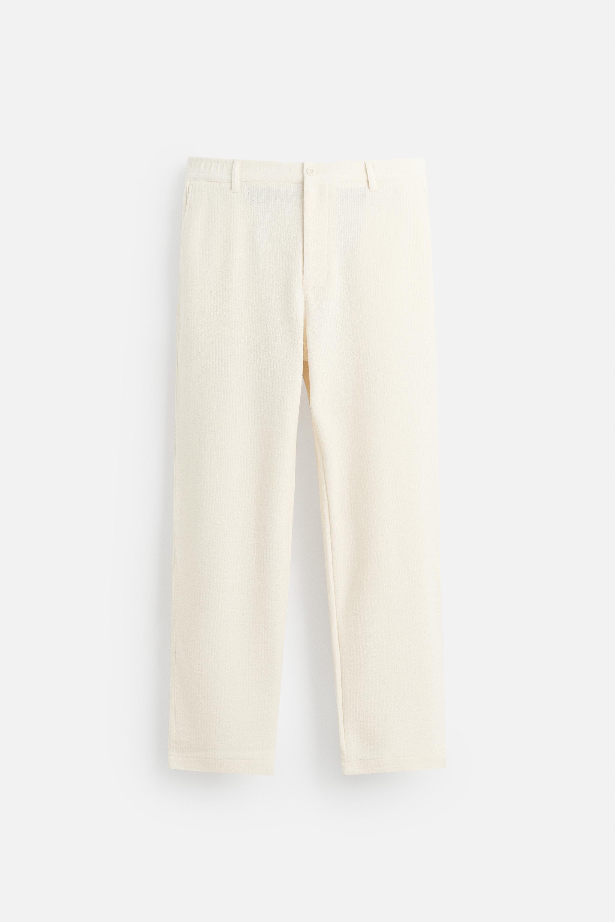 TEXTURED CHINO PANTS