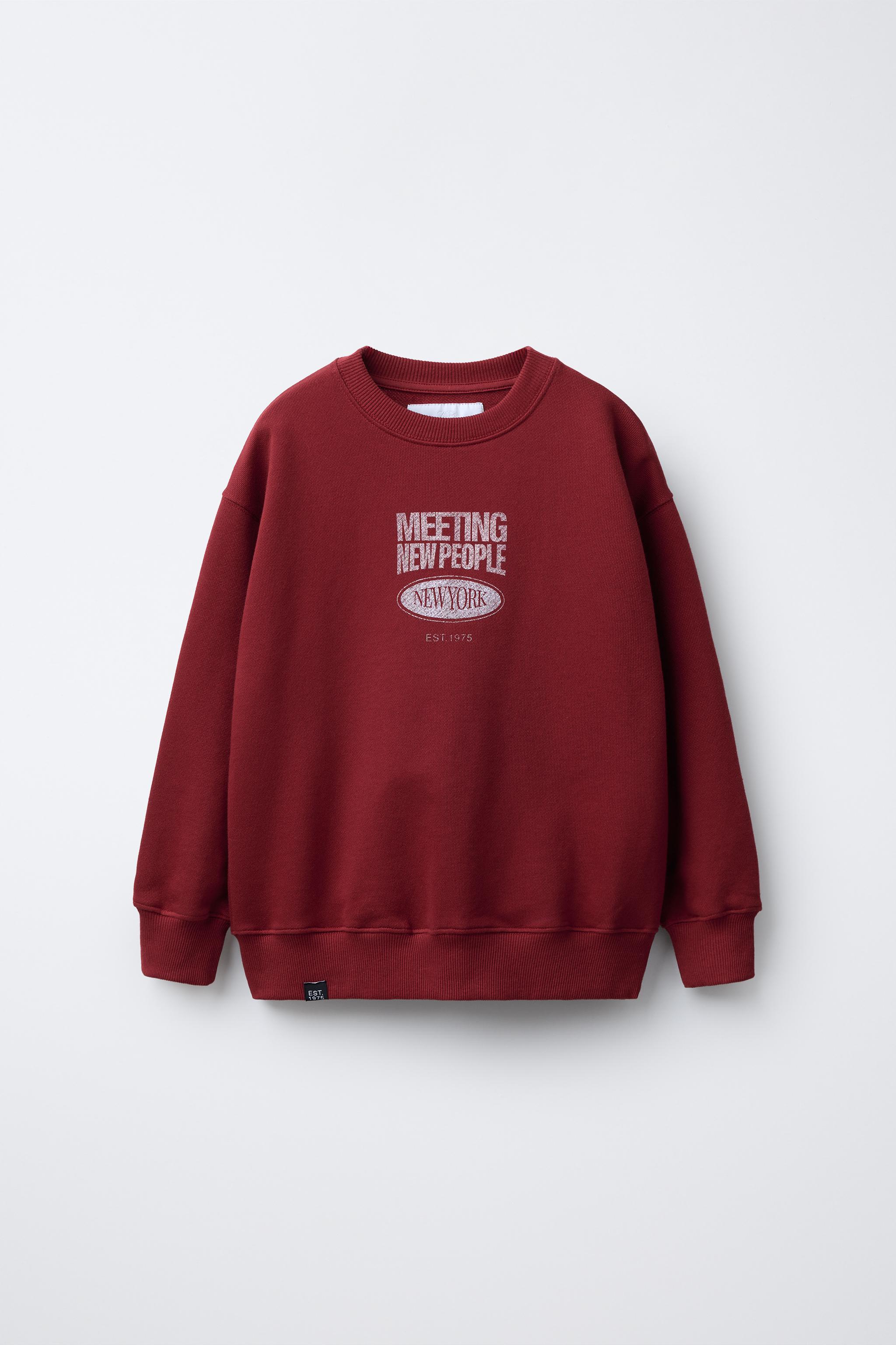 TEXT PRINT SWEATSHIRT
