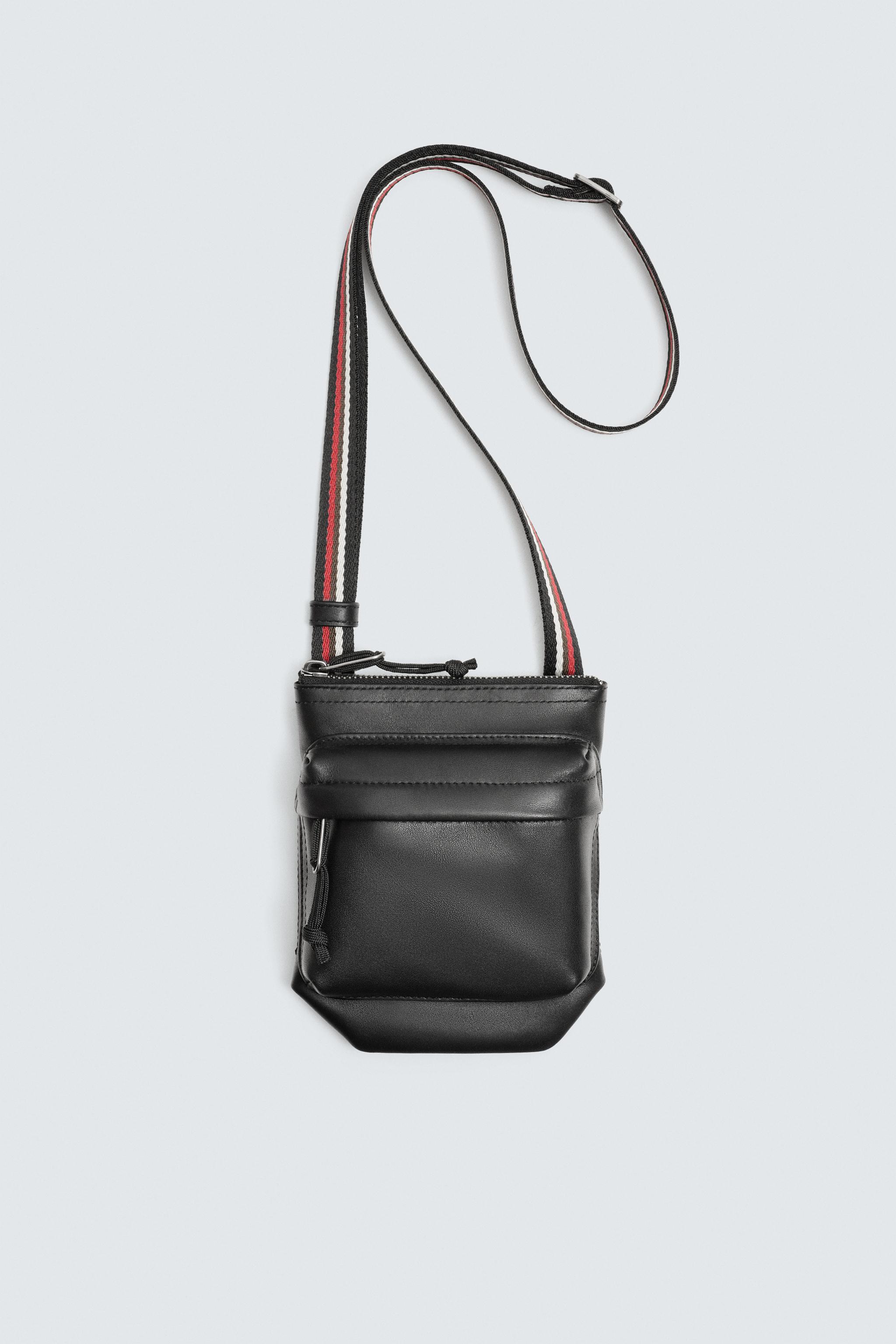 LEATHER CROSSBODY BAG BOBBY GILLESPIE X ZARA
