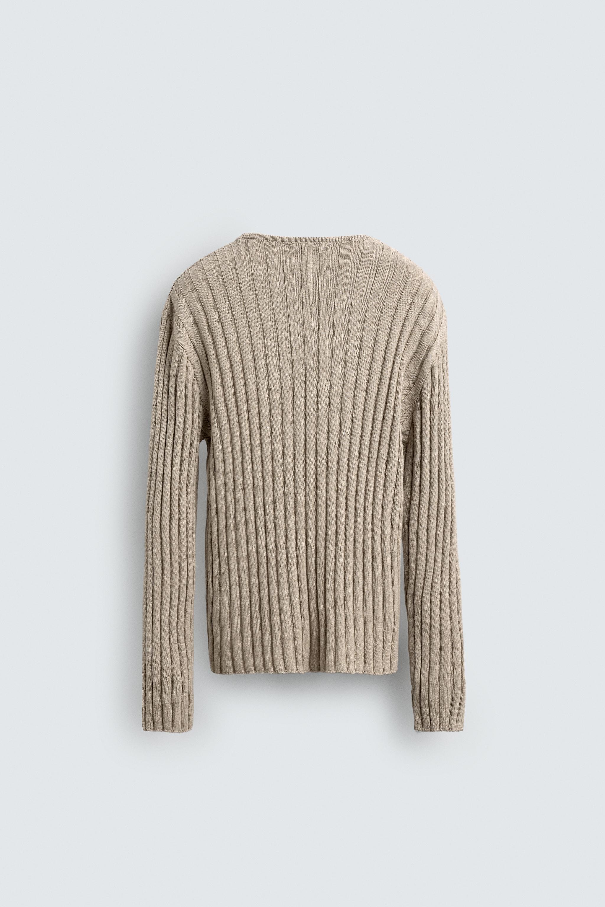 LIGHTWEIGHT RIBBED SWEATER