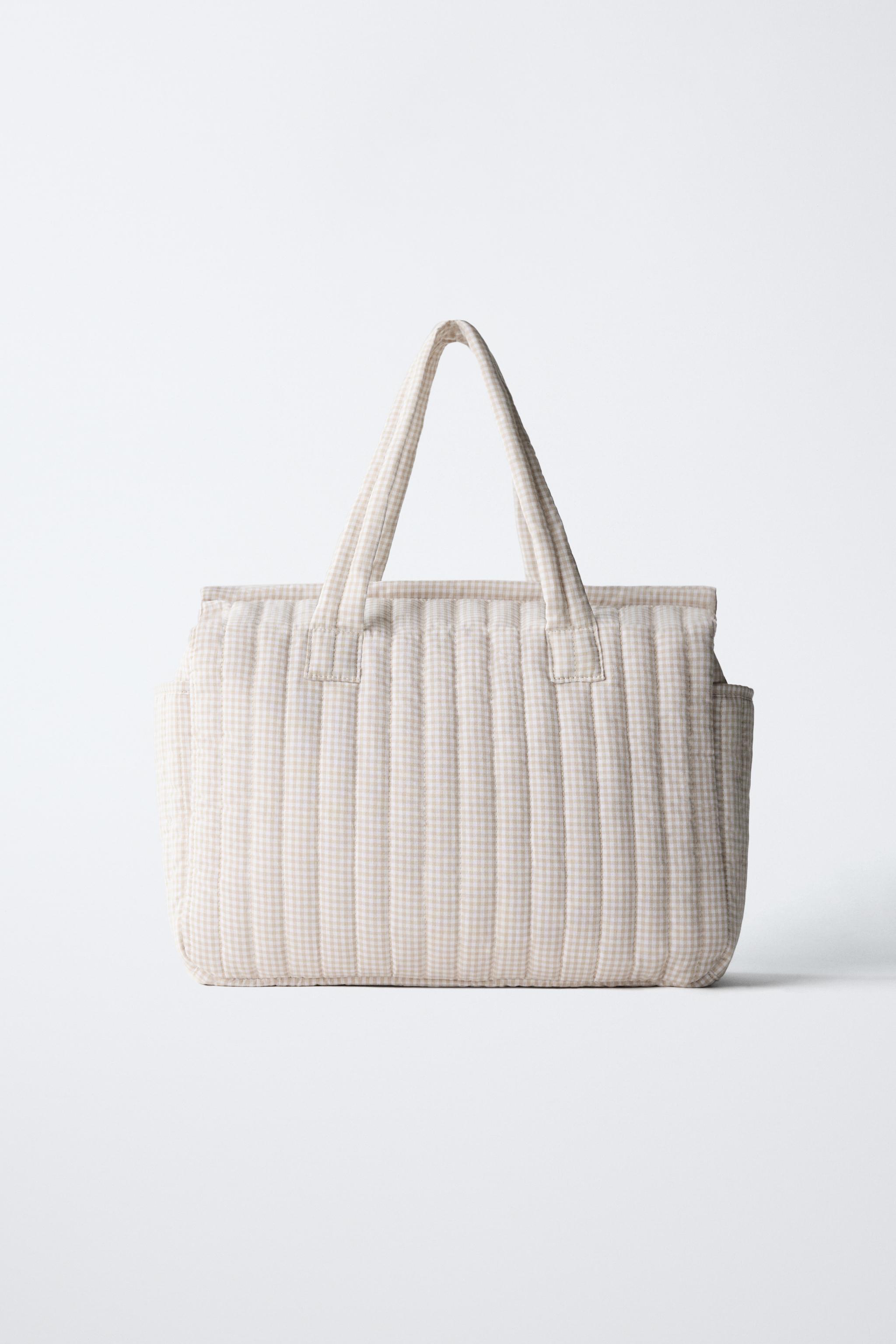 GINGHAM MATERNITY BAG