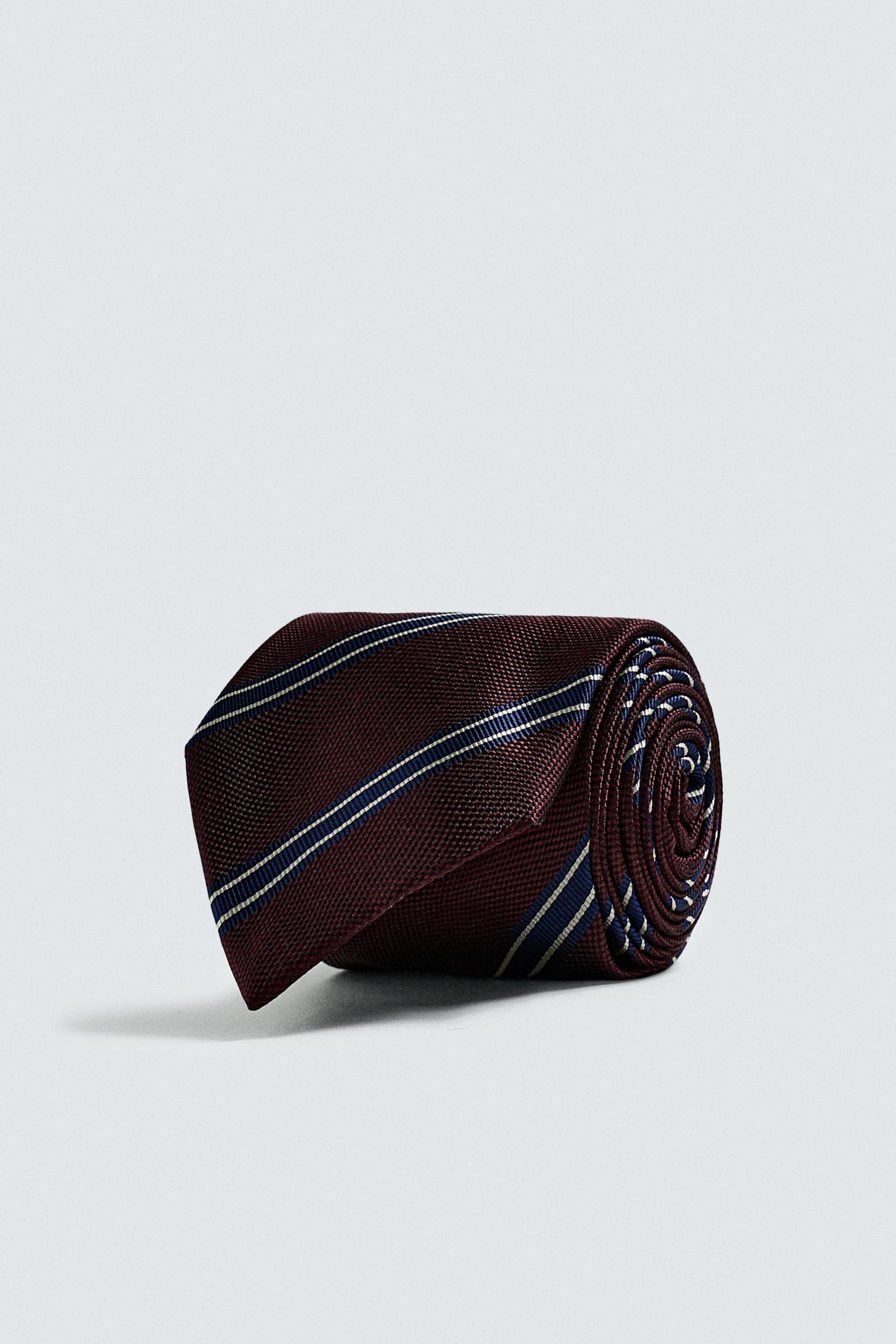 100% SILK STRIPED TIE