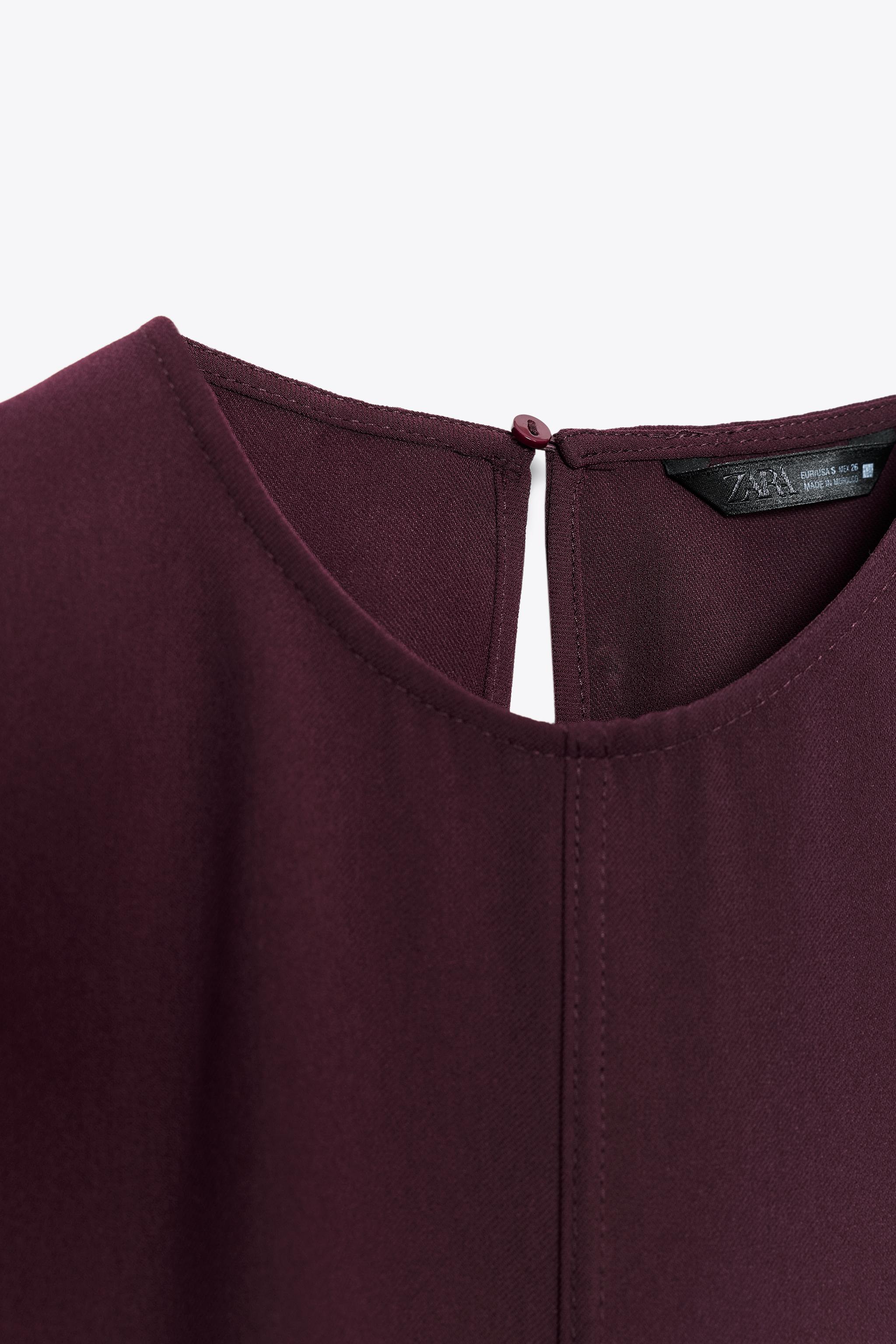 SHORT SLEEVE BELTED TOP