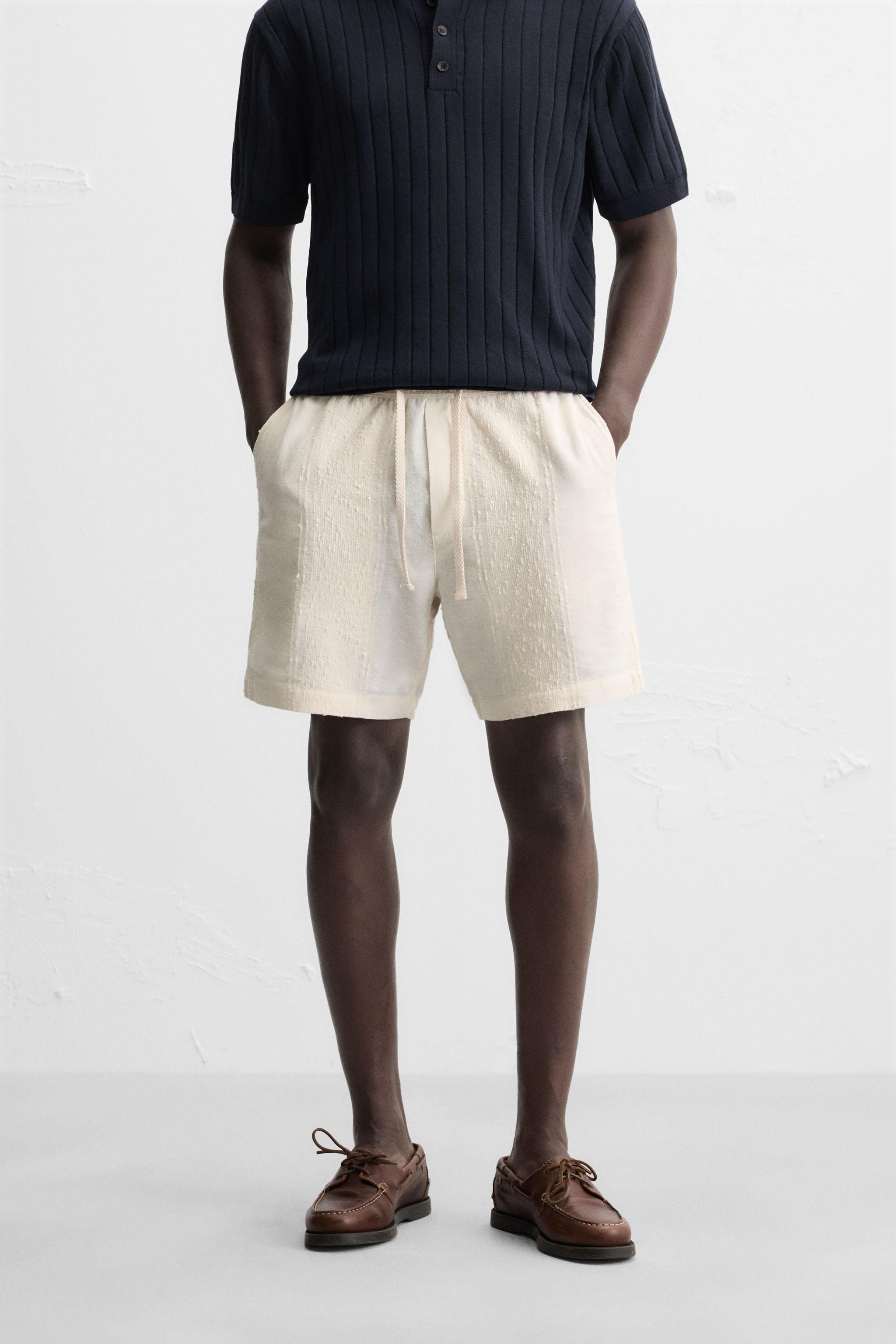 JACQUARD TEXTURED SHORTS