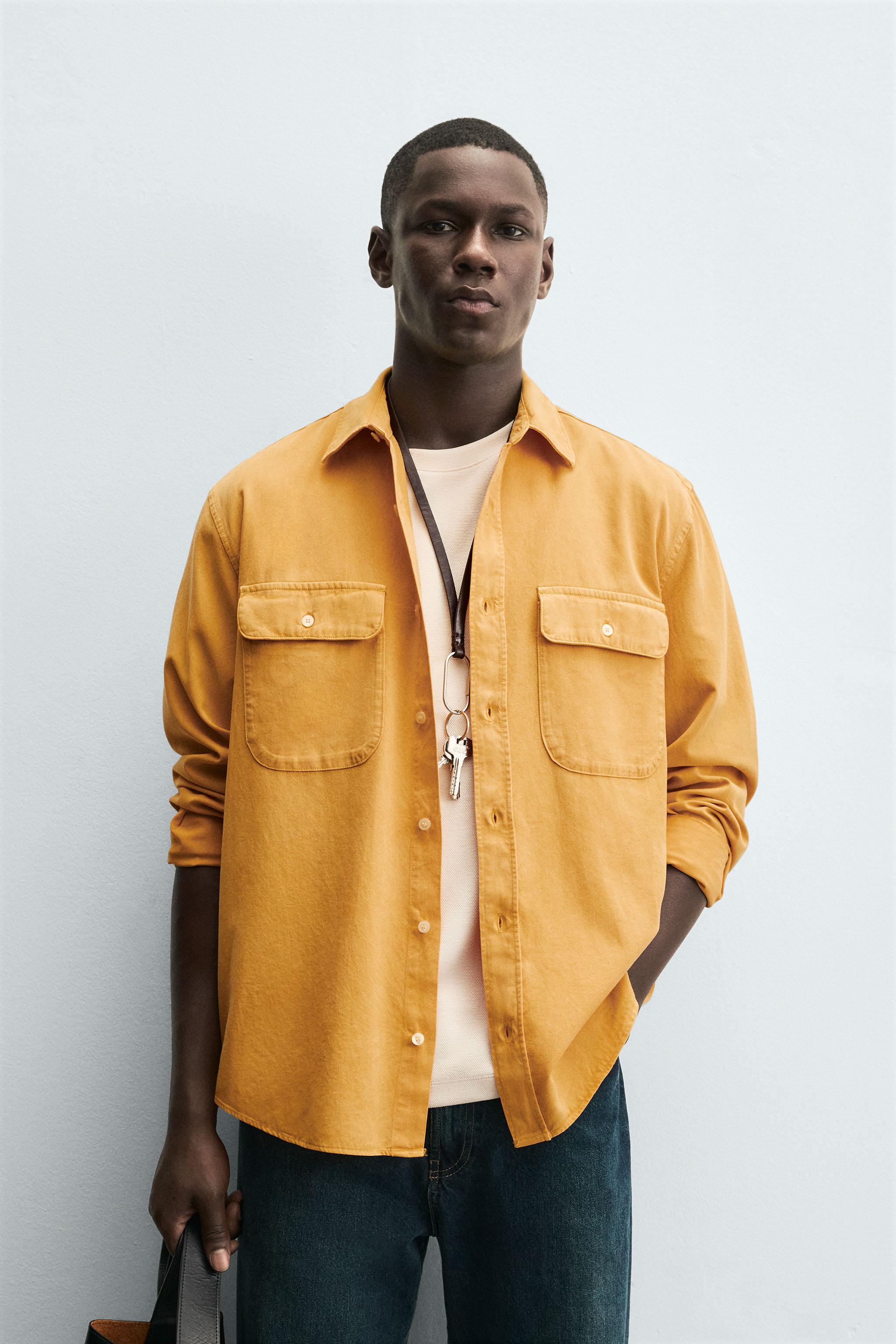 LYOCELL - COTTON SHIRT WITH POCKETS