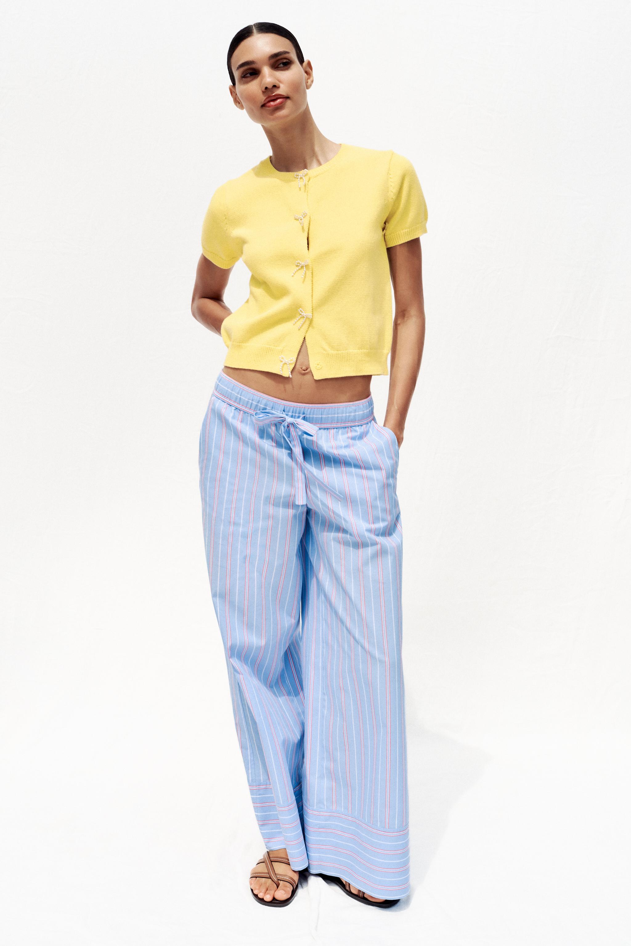 PEARL BOW KNIT CARDIGAN