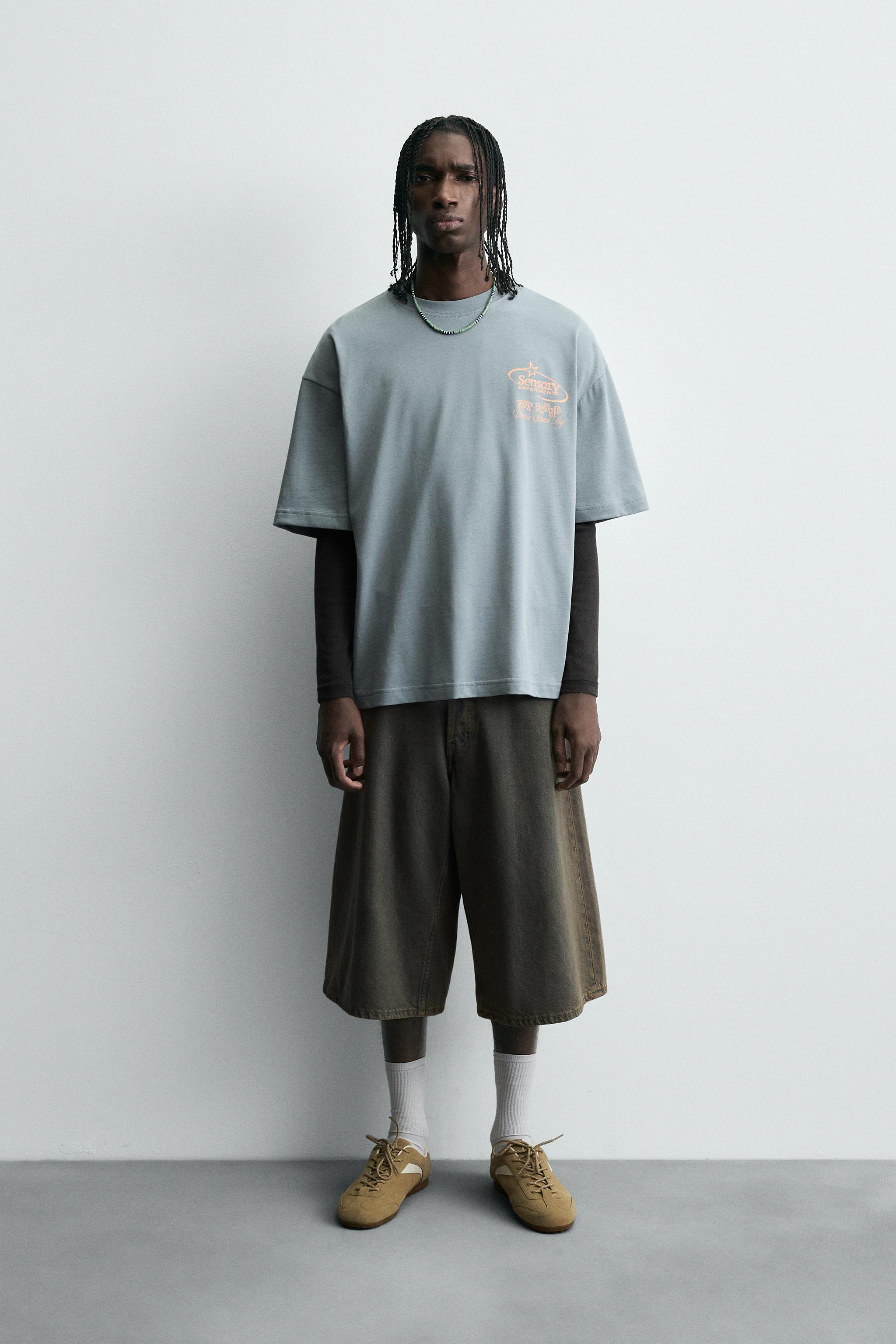 WASHED PRINT T-SHIRT